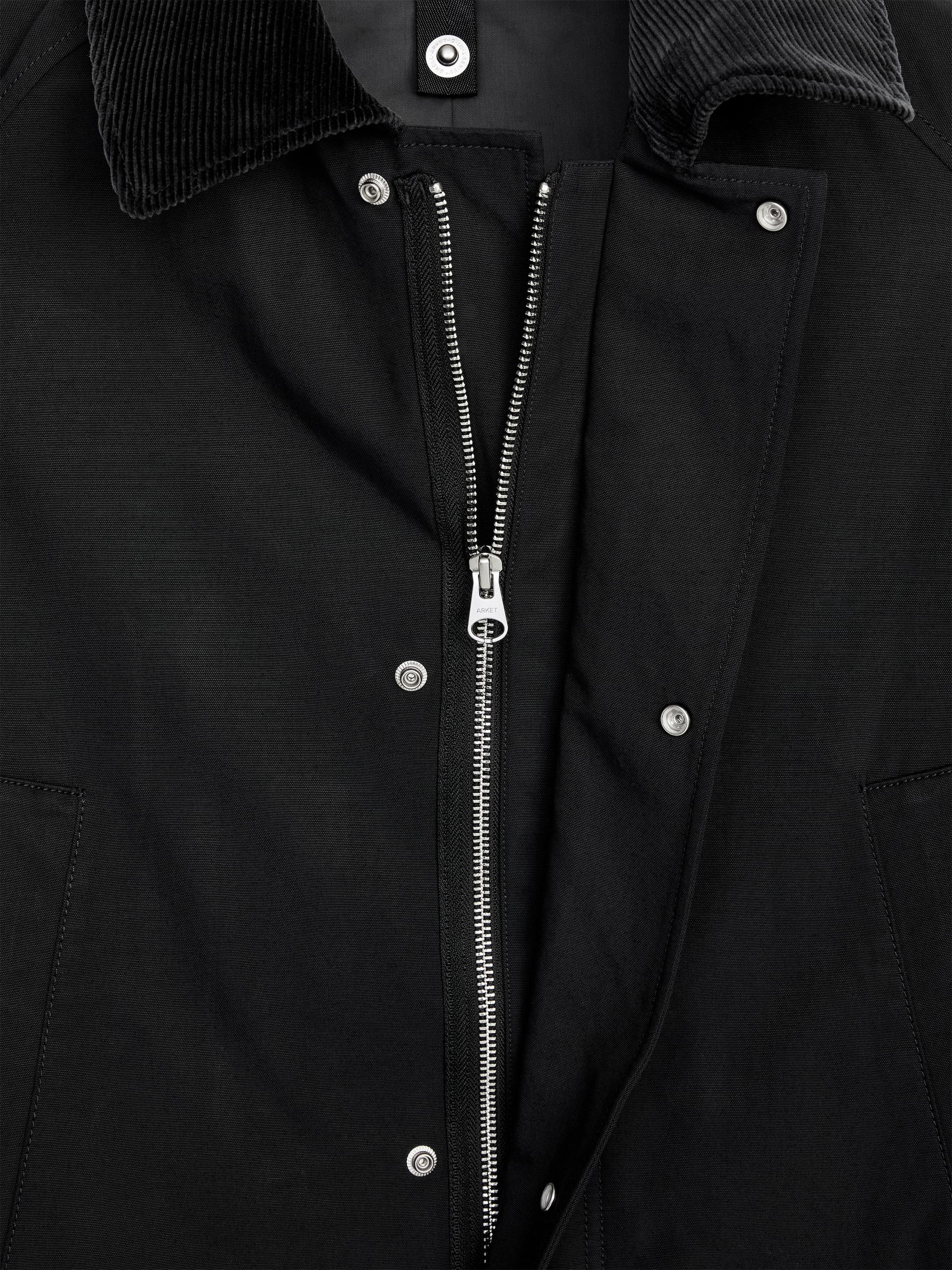 Manteau ciré mi-long - Noir - Relaxed fit - men - StillMedia/DescriptiveDetail - 1