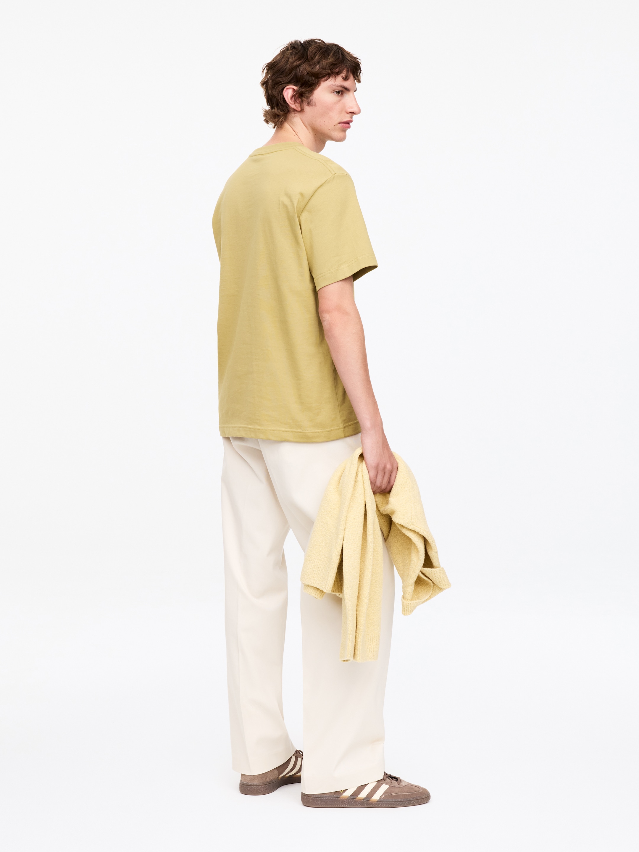 220 GSM Relaxed T-Shirt - Yellow - Regular fit - Men - StillMedia/Lookbook - 4