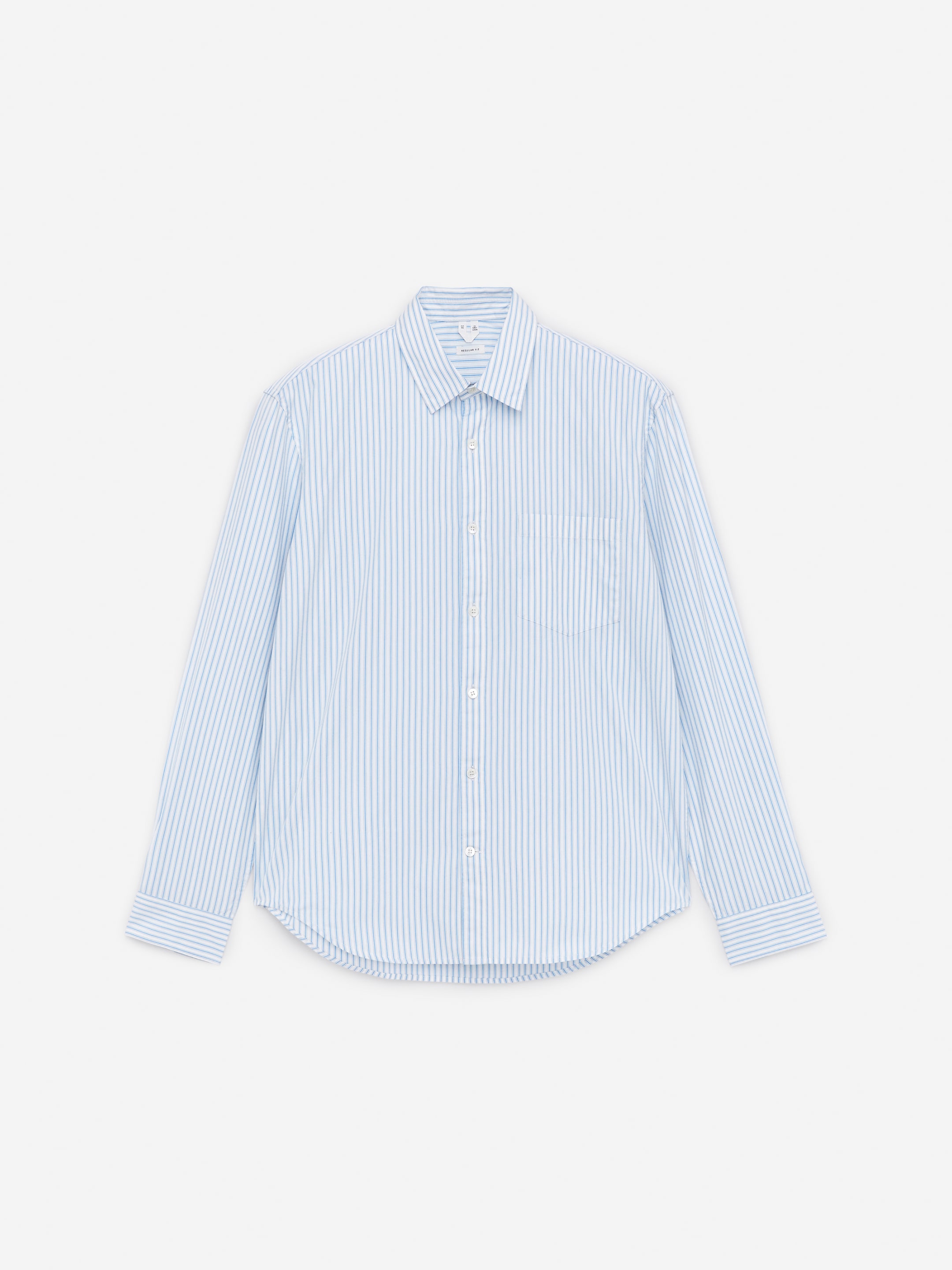 Grotere afbeelding bekijken: Popeline overhemd - Blauw/wit - HEREN | H&M NL 1