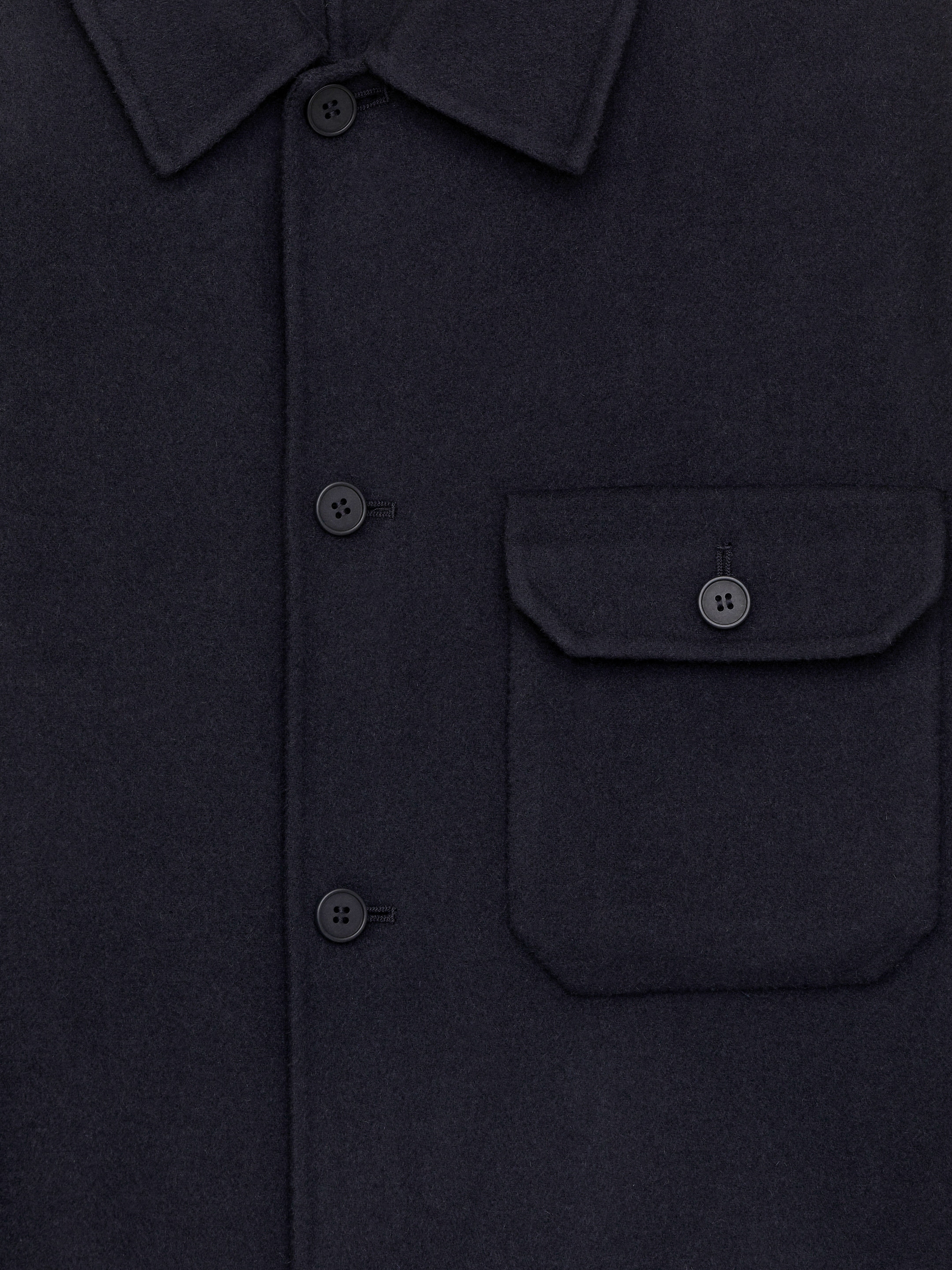 Camicia in tessuto doppiato di misto lana - Blu scuro - Regular fit - men - StillMedia/DescriptiveDetail - 2