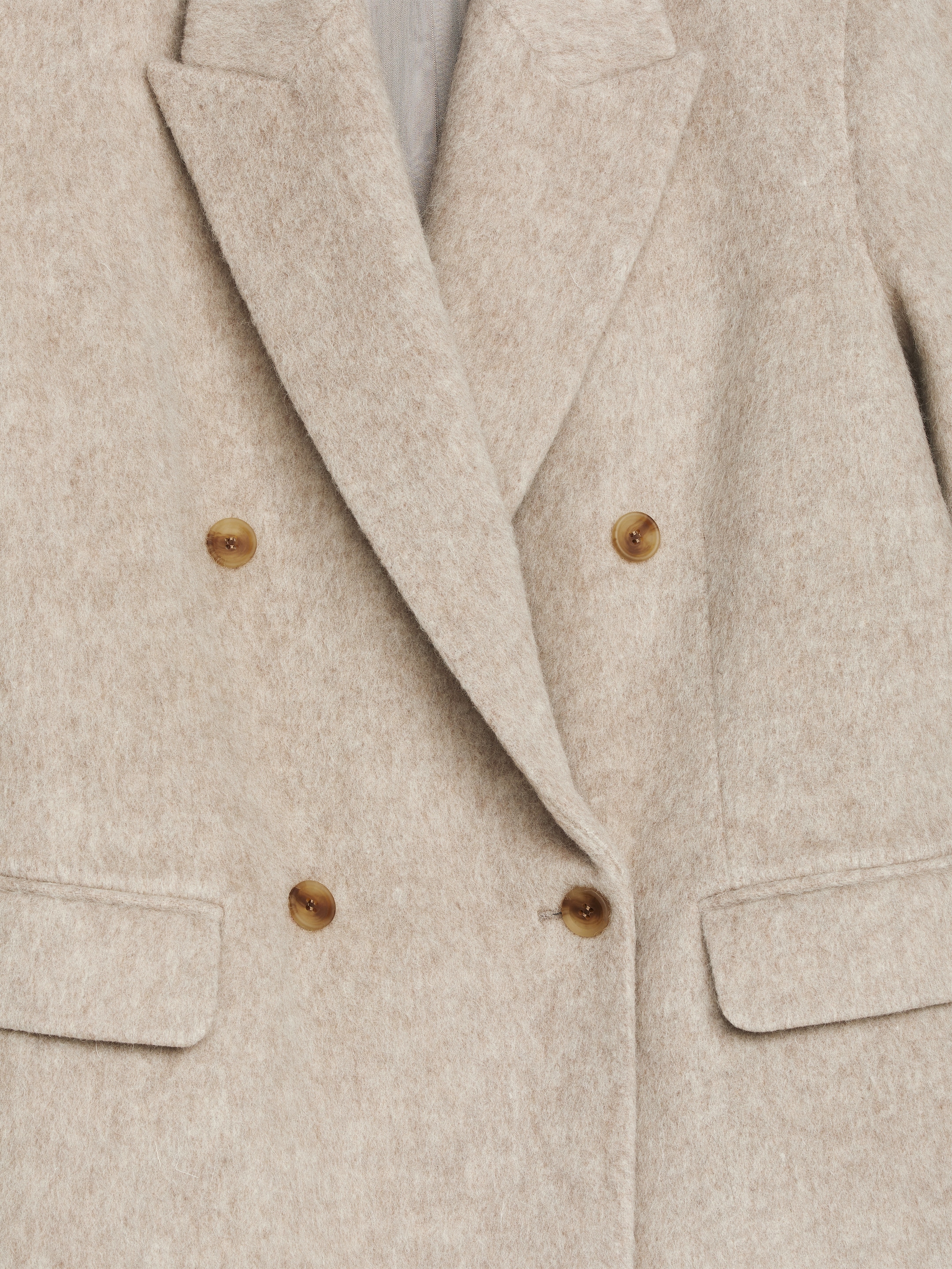 Kavaj i borstad ull - Ljus mullvad - Oversized - Women - StillMedia/DescriptiveDetail - 1