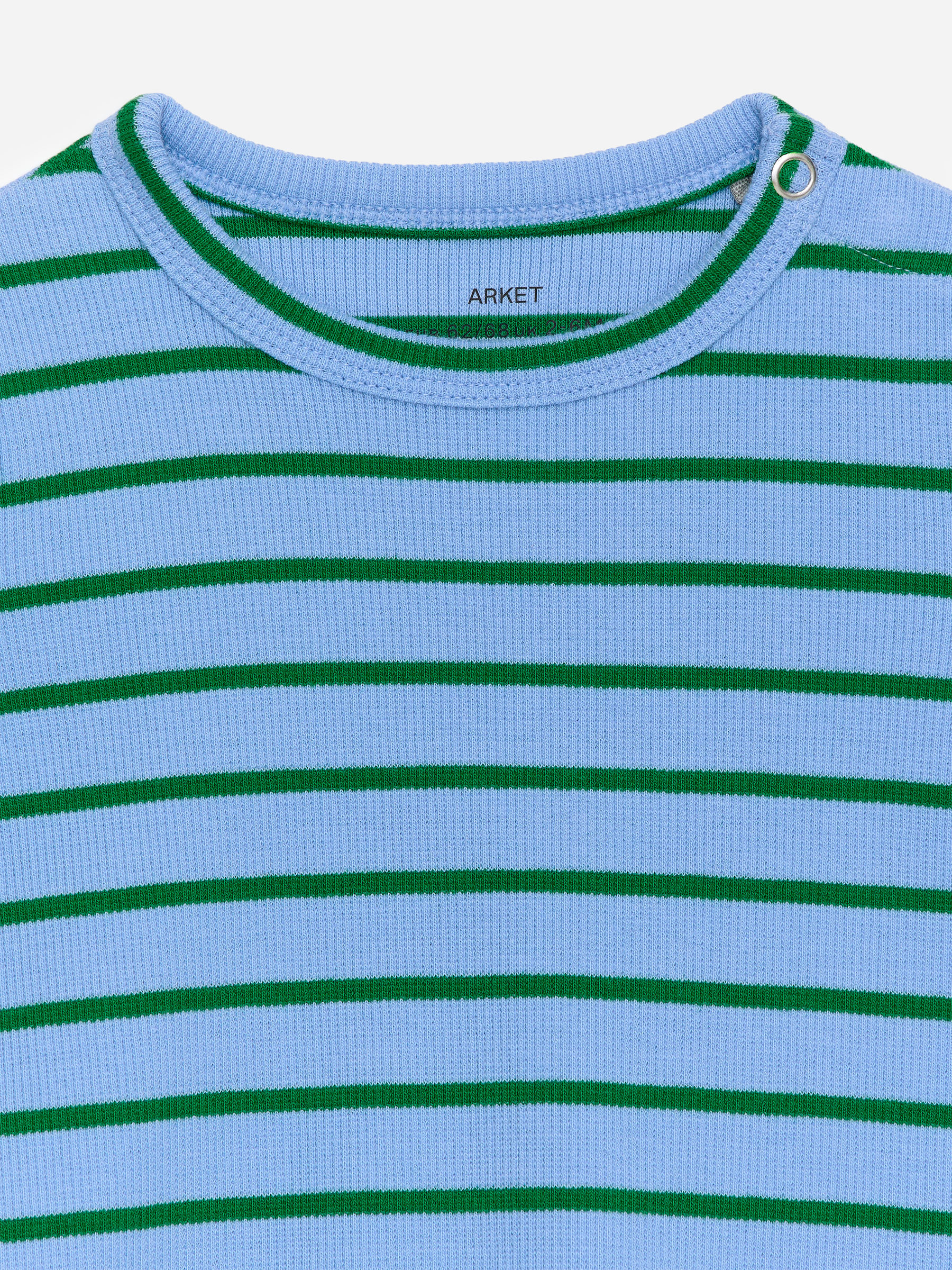 Ribbed Long-Sleeve Bodysuit - Light Blue/Green - Slim fit - Children - StillMedia/DescriptiveDetail - 1