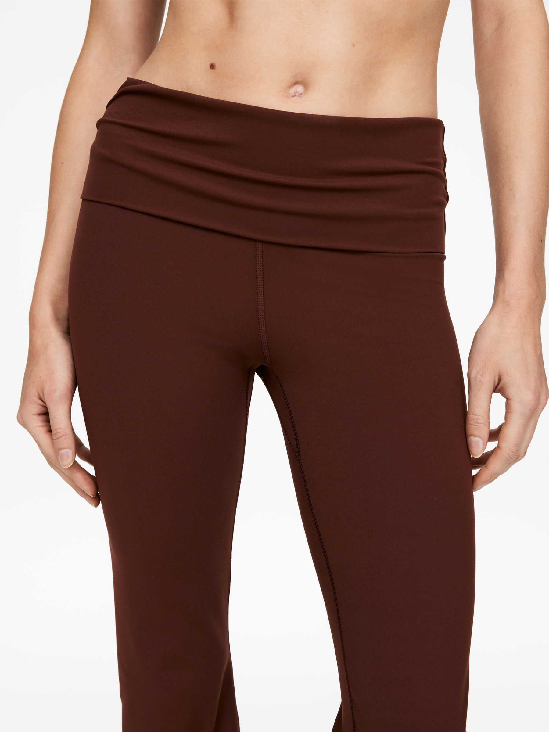 Soft Stretch Leggings - Brown - Slim fit - Women - StillMedia/Lookbook - 6