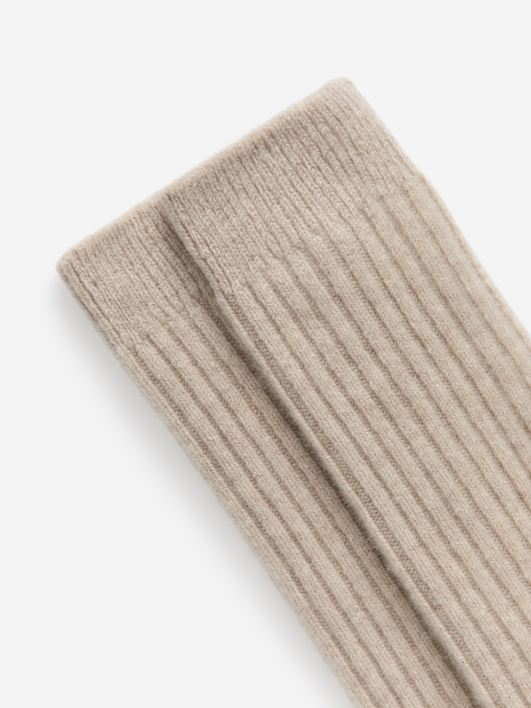 Calcetines hasta la rodilla en mezcla de cachemir - Beige - Women - StillMedia/DescriptiveDetail - 2