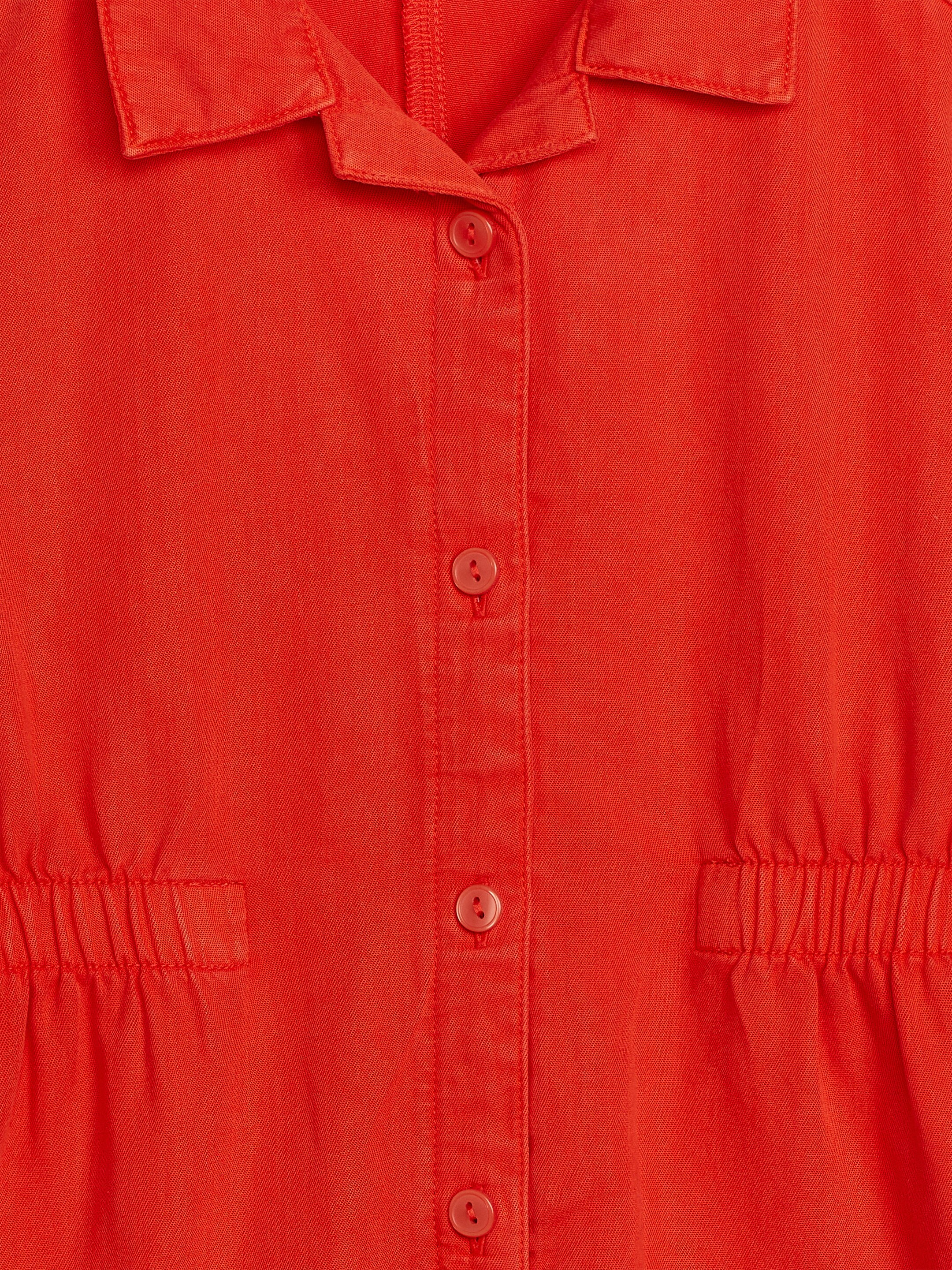 Visa större bild: Jumpsuit i lyocell - Klarröd - BARN | H&M FI 3