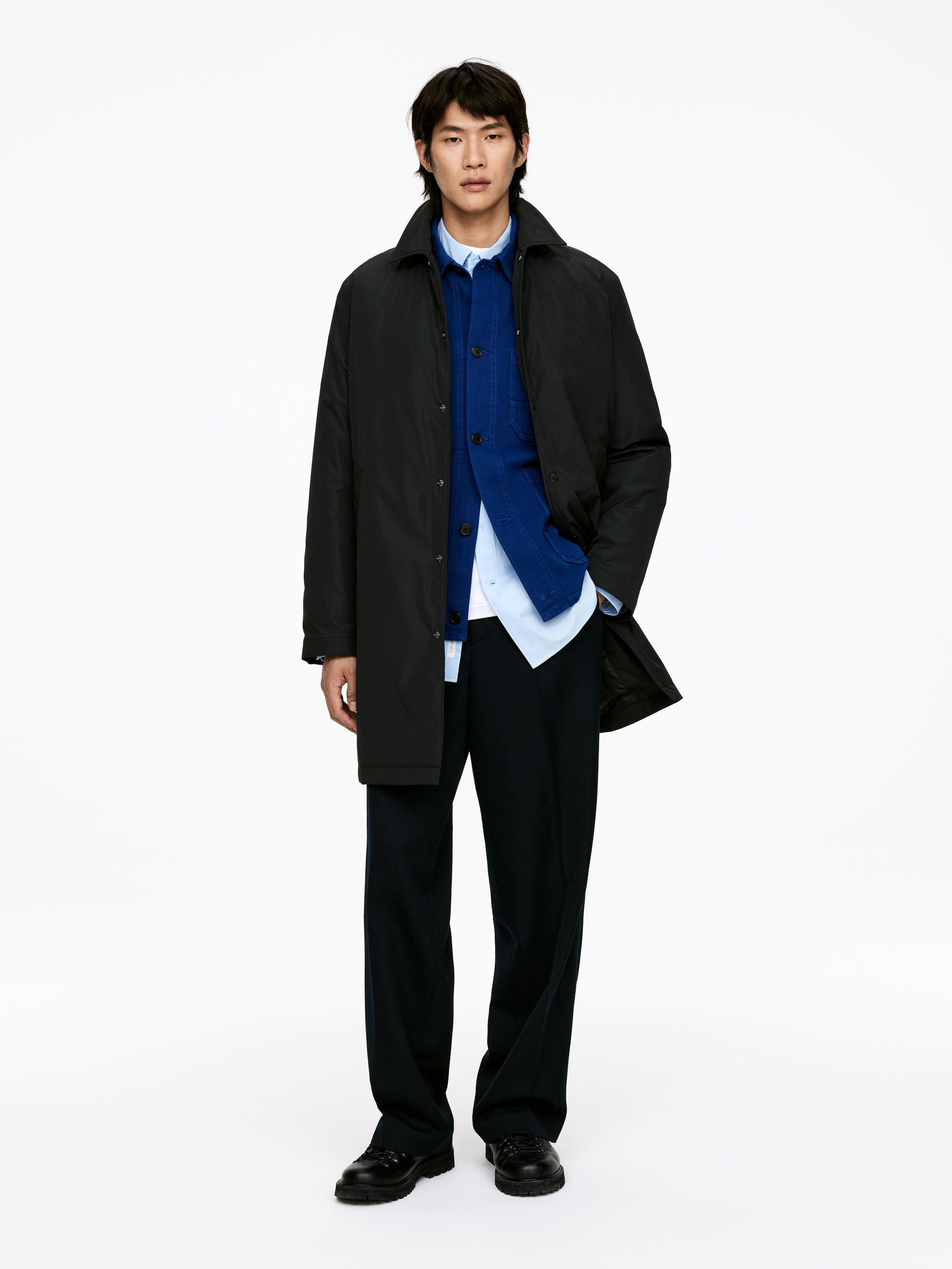 Light Padded Car Coat-#272627-16330