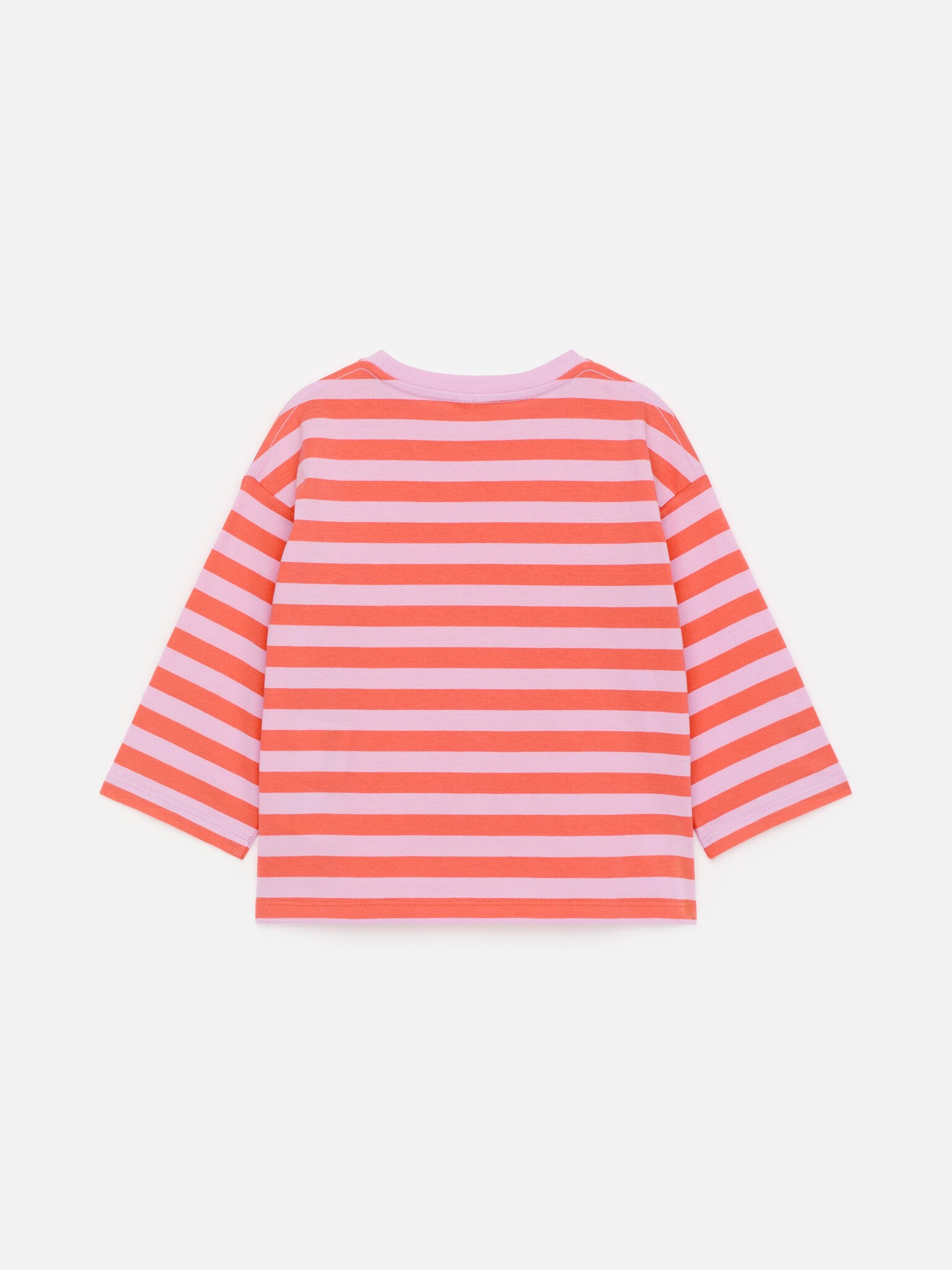 Långärmad T-shirt - Lila/orange/Offwhite/olikfärgade ränder/Vit/blå/Lila/röd/Rosa/röd - 3