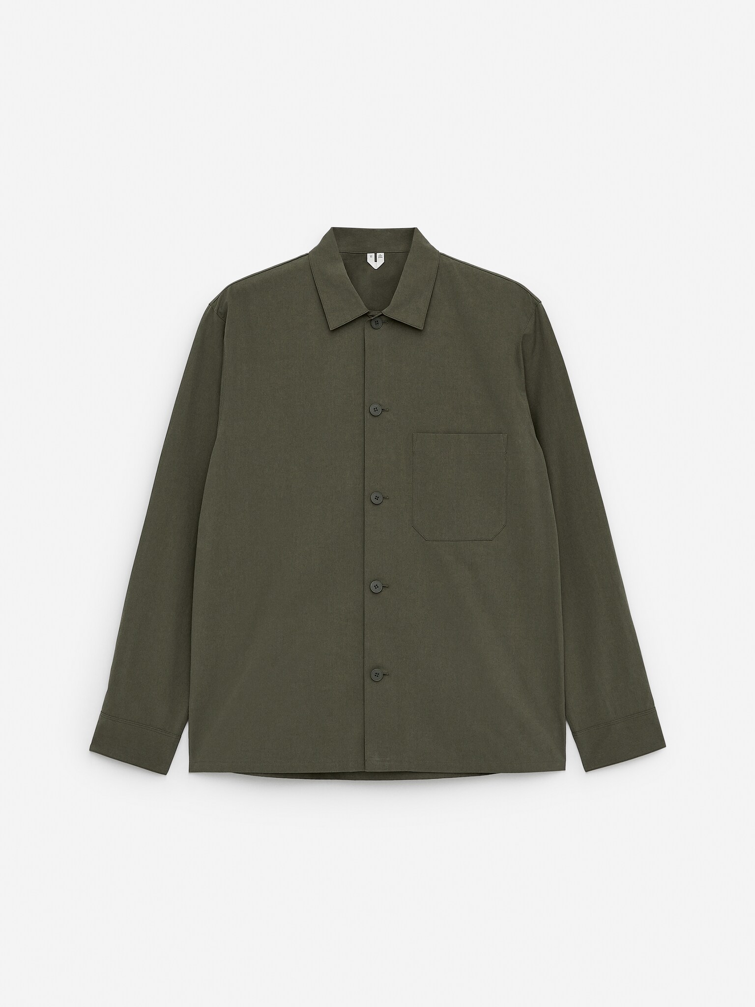 Chemise en popeline - Vert kaki