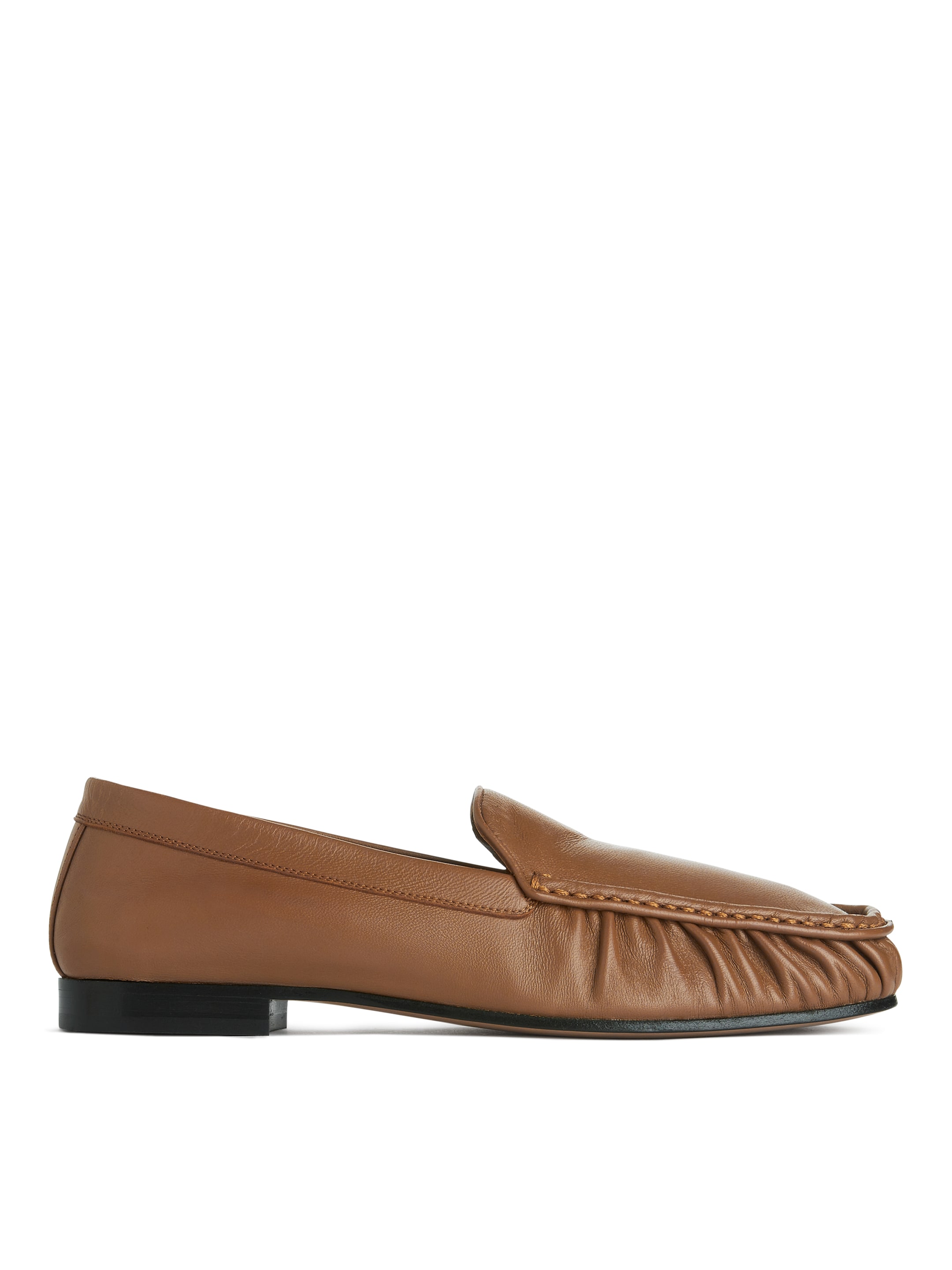 Loafers i läder - Ljusbrun - Women - StillMedia/DescriptiveStillLife - 2