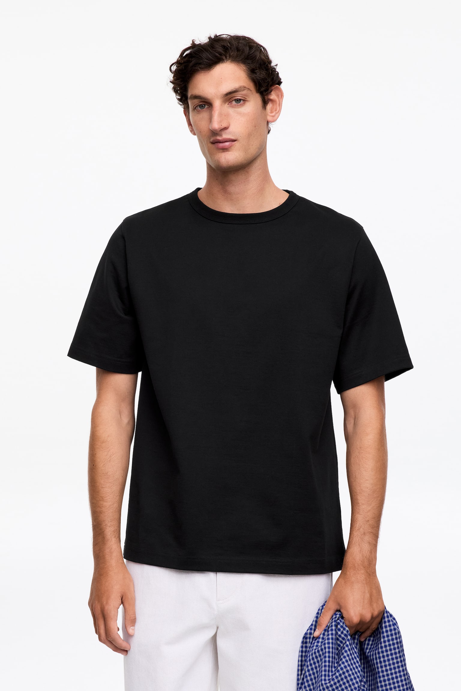 Oversized t-shirt 270 gsm - Svart/Klarrosa/Grön/Havre/Mörklila/Mörkblå/Vit - 1