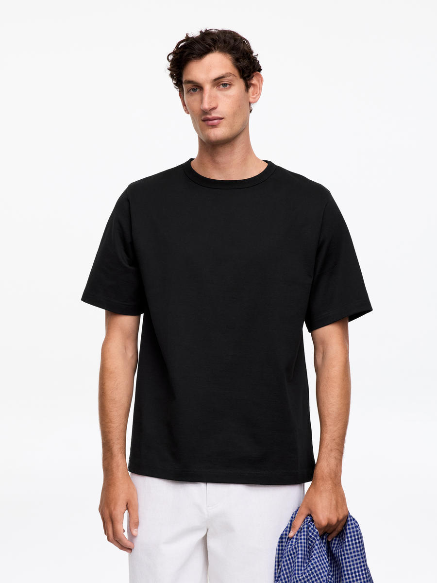 ARKET Men's  270 Gsm Oversized T-Shirt Black,  size XS