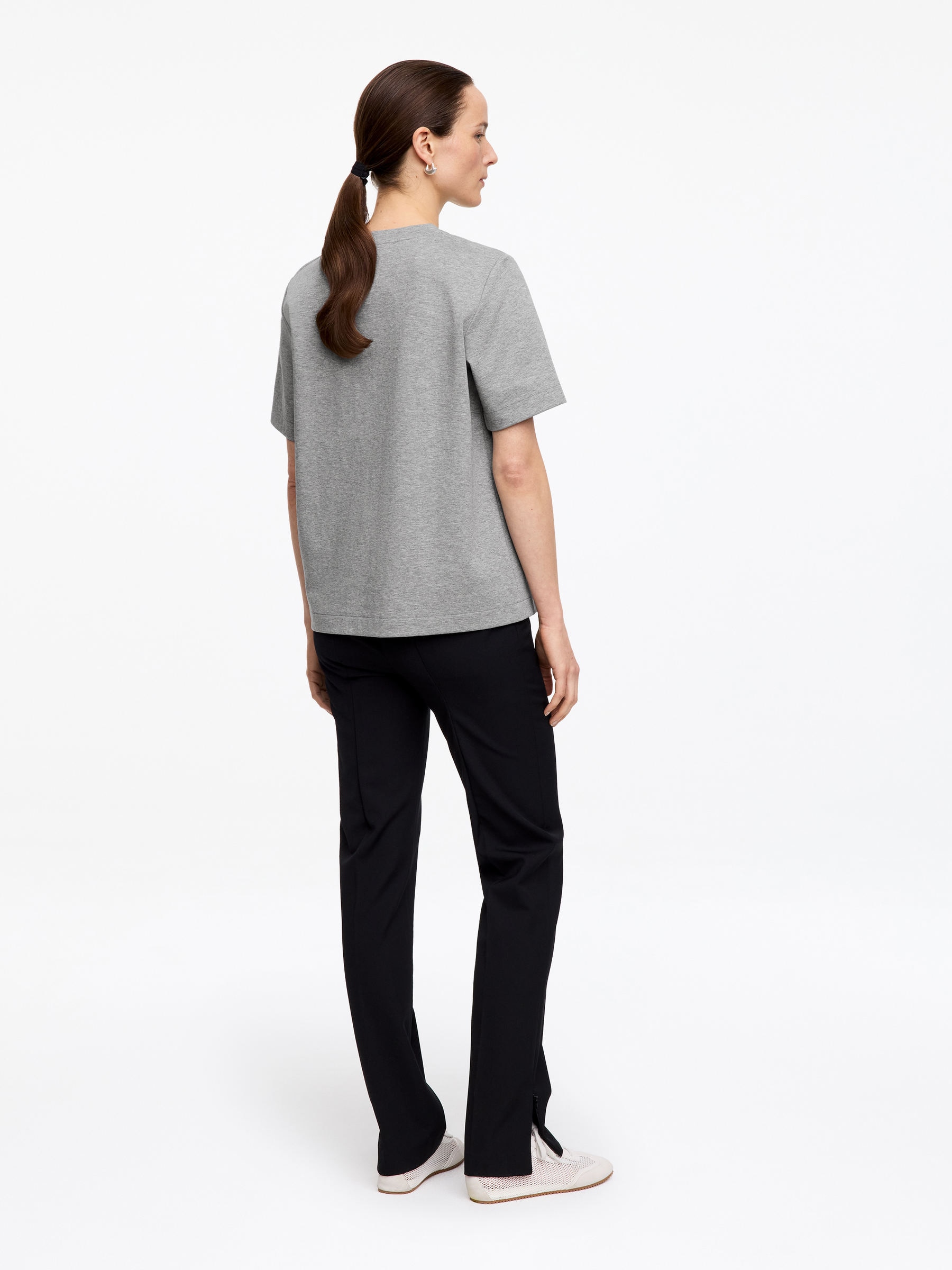 PEARL Schweres T-Shirt - Graumeliert - Regular Fit - Women - StillMedia/Lookbook - 30