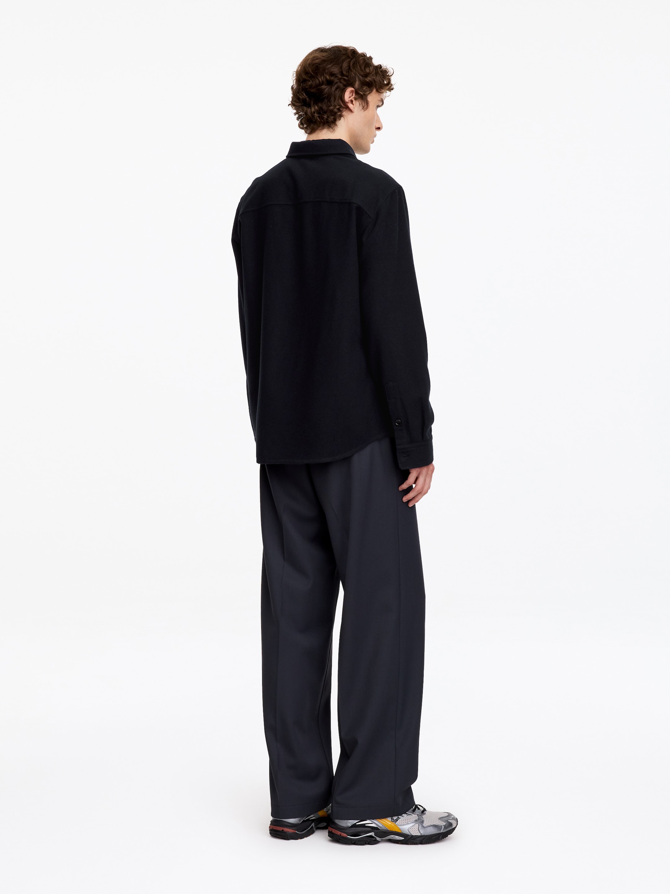 Wool Blend Overshirt - Dark Blue - Regular fit - men - StillMedia/Lookbook - 5