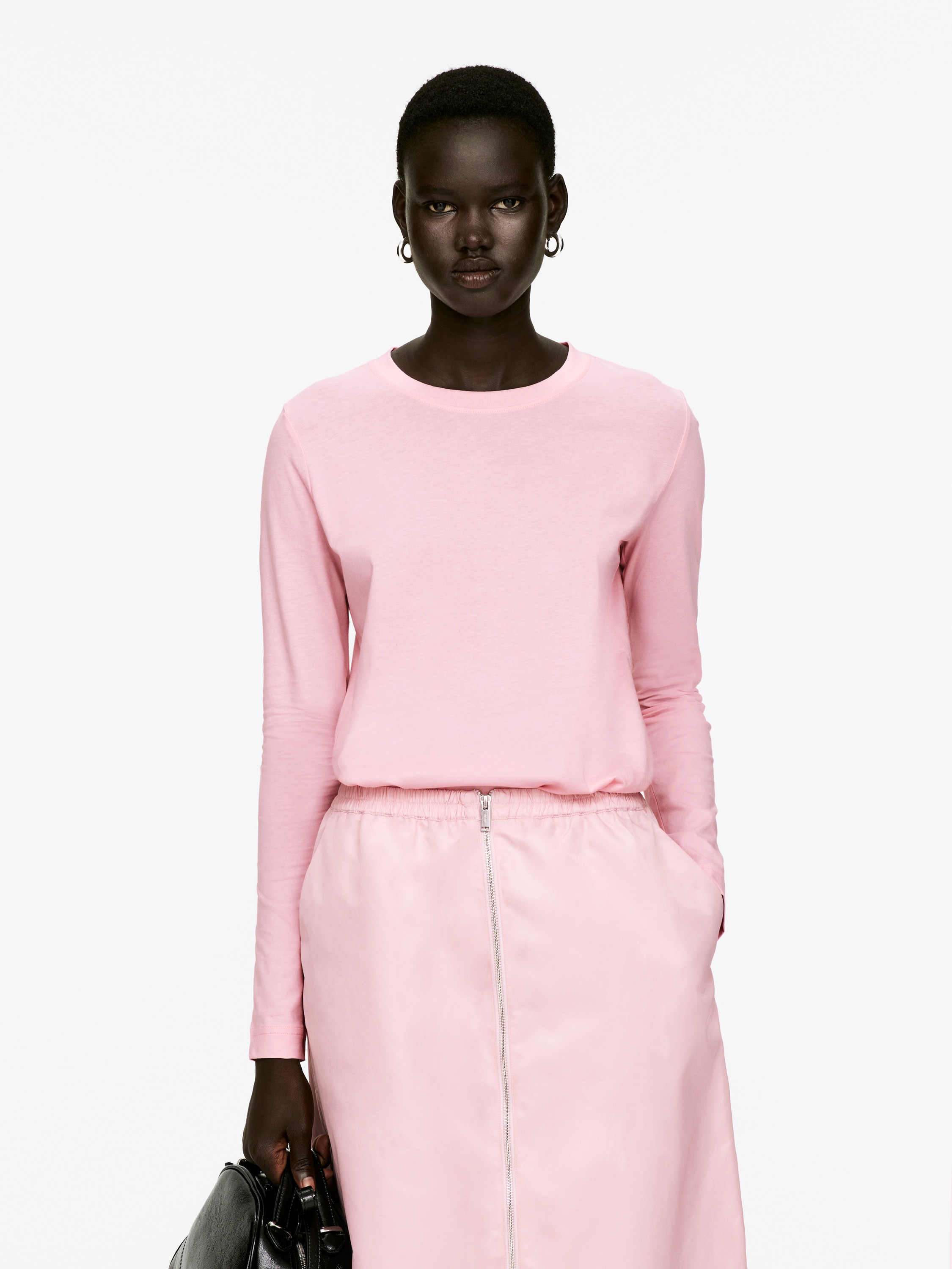 IRIS Signature tričko s dlouhým rukávem - Růžová/Hnědá/Off White/Černá/White/Black/Šedá/Bílá/rzavá/Pink/Off White/Modrá