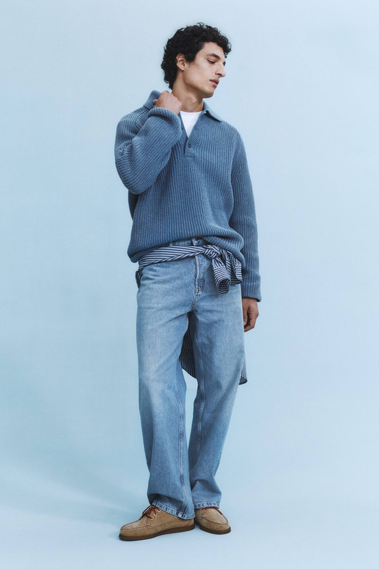 OCEAN Loose Straight Jeans - Blå/Blå/Mörkblå/Grå/Oblekt/Svart - 9