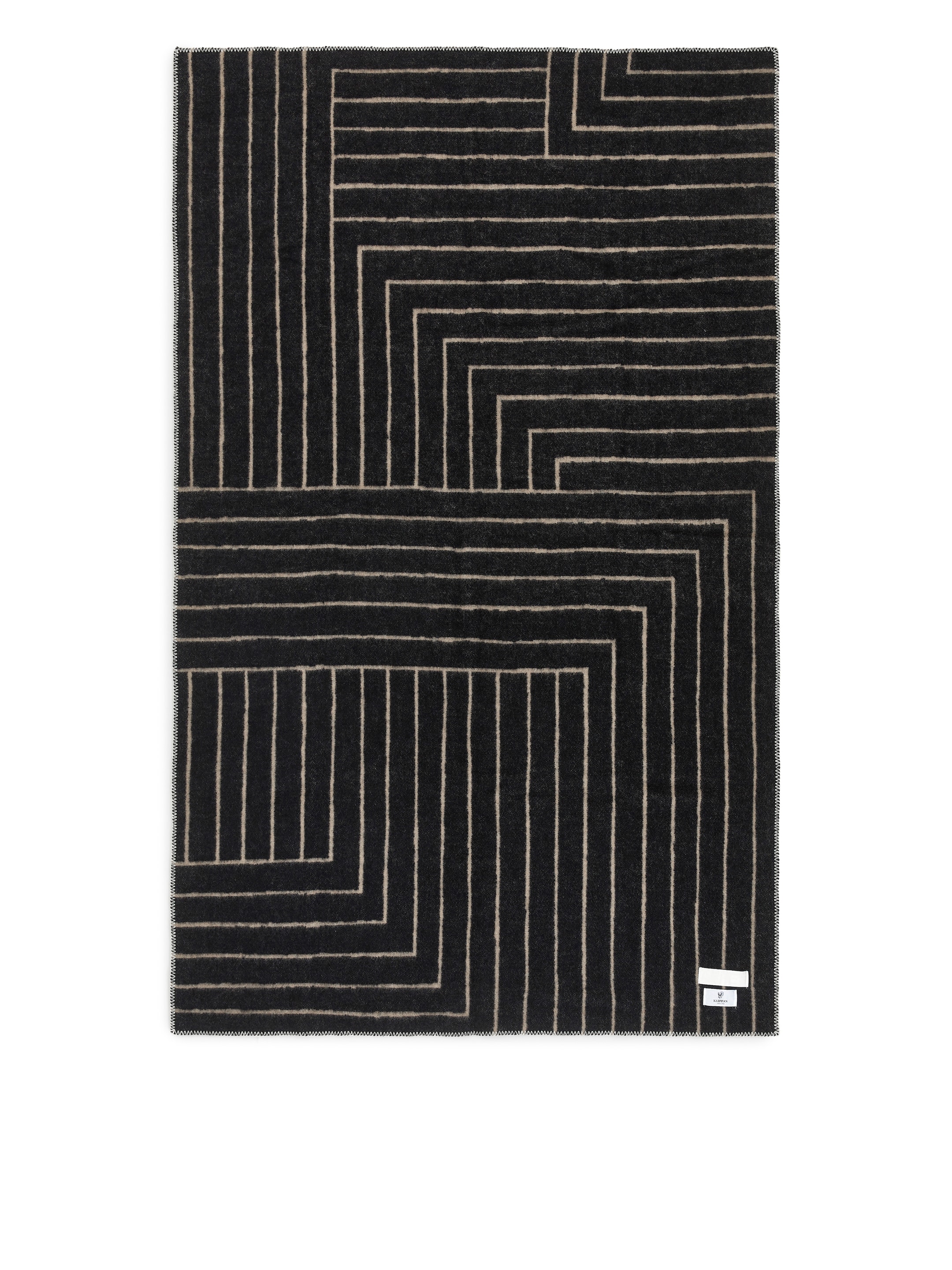 Wolldecke von Klippan - Beige/Schwarz - Homeware - StillMedia/DescriptiveStillLife - 3