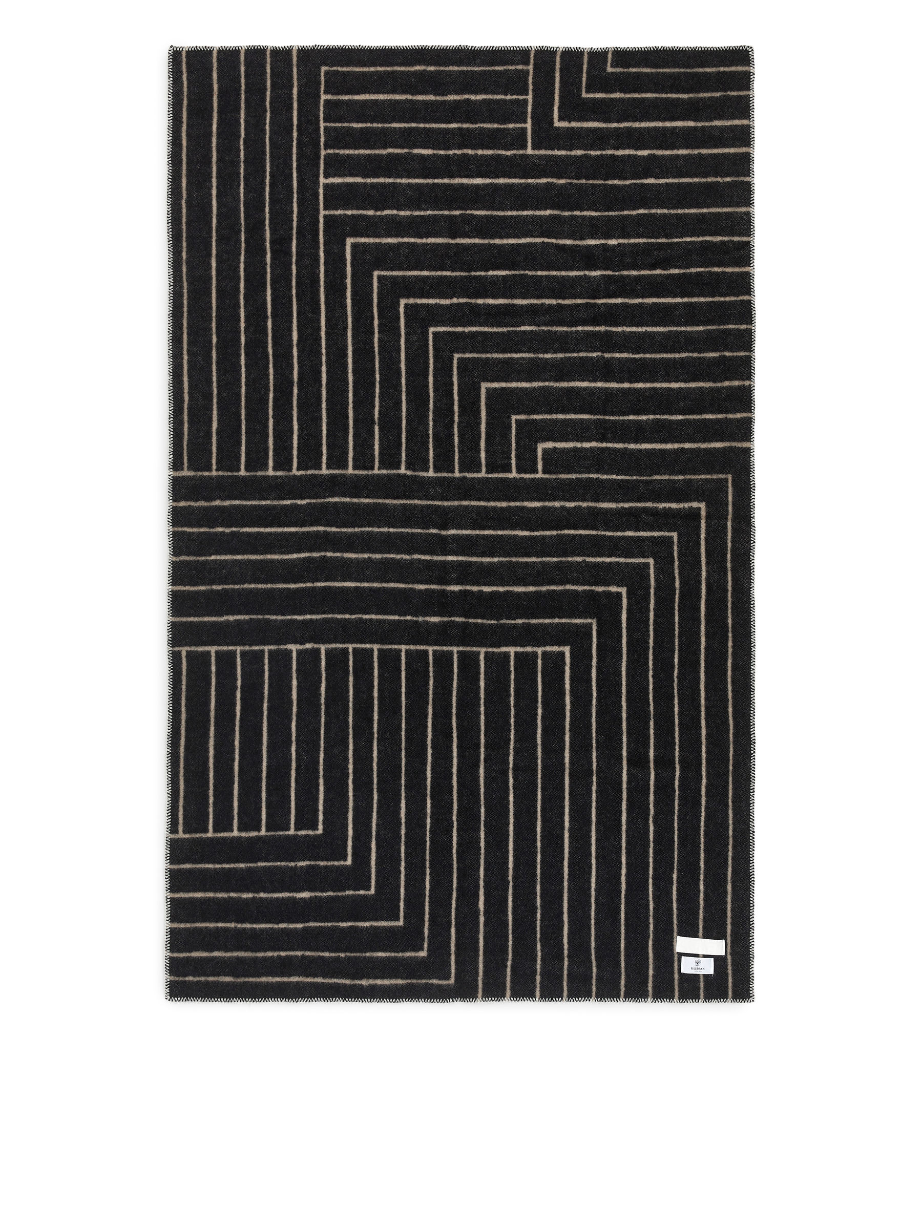 Klippan Wool Blanket - Beige/Black - Homeware - StillMedia/DescriptiveStillLife - 3