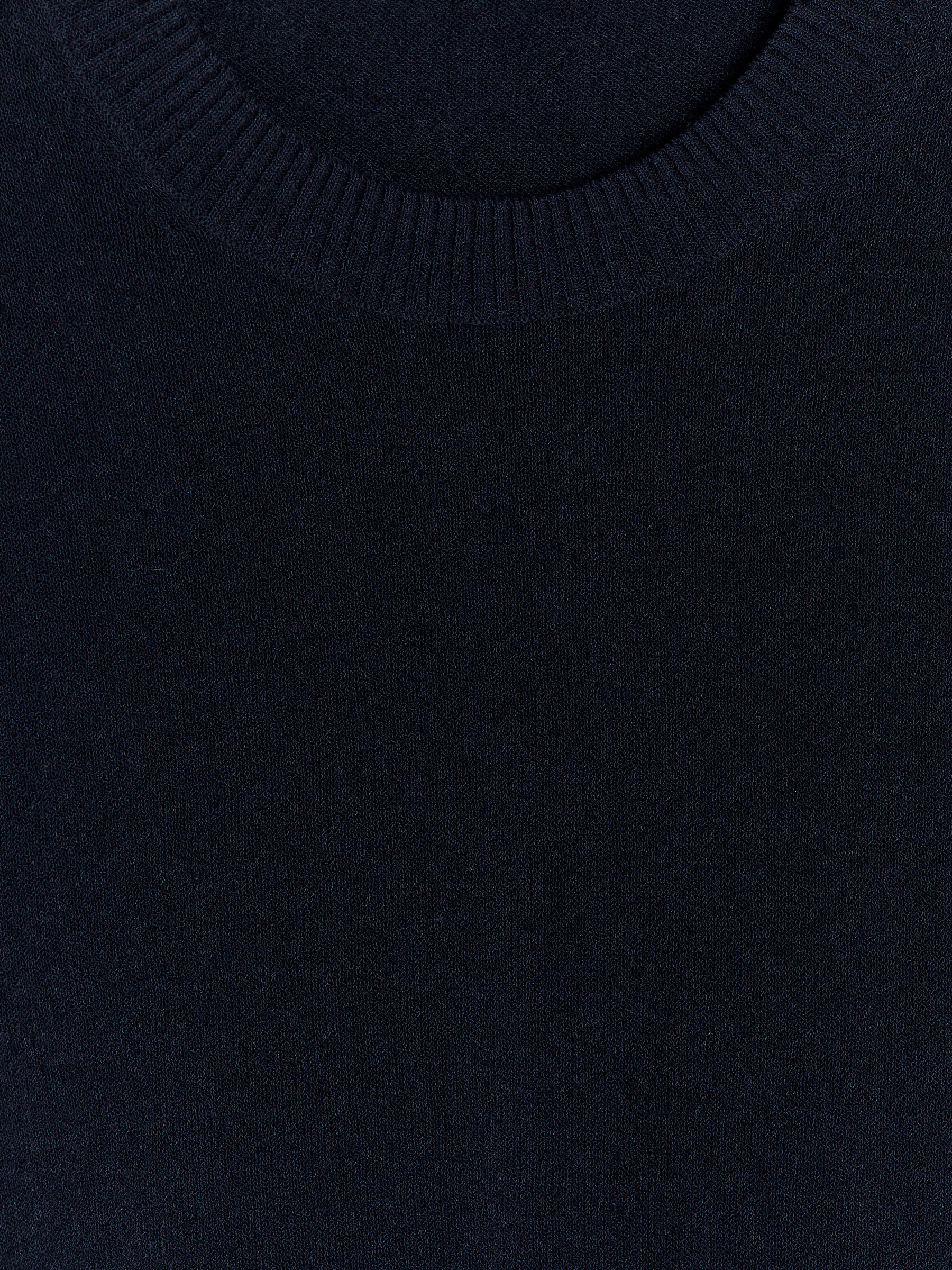 Tröja i linneblandning - Mörkblå - Regular fit - Men - StillMedia/DescriptiveDetail - 1