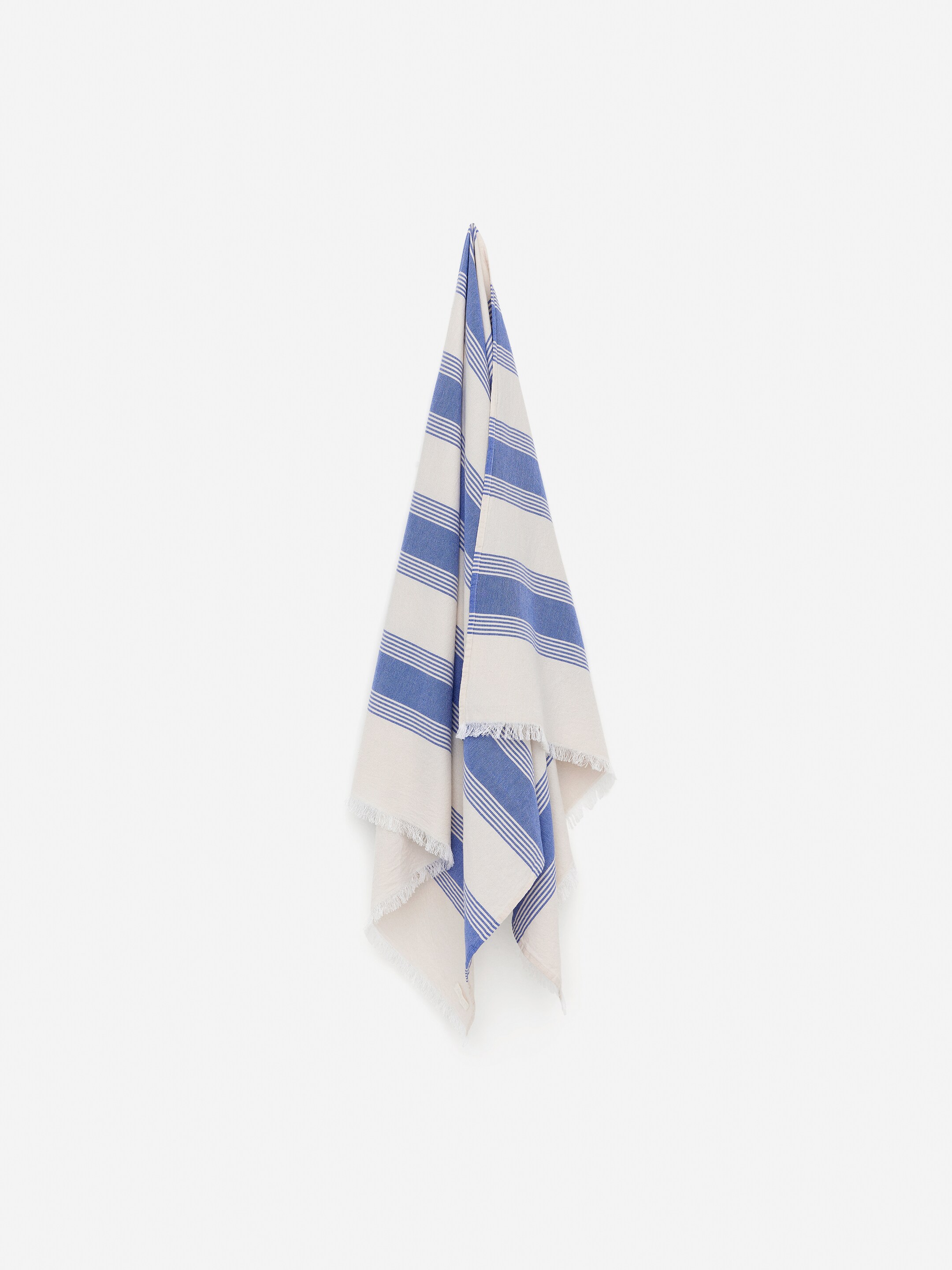 Nagyobb kép megtekintése: Pamut strandtakaró - Törtfehér/Kék - HOME | H&M HU 1