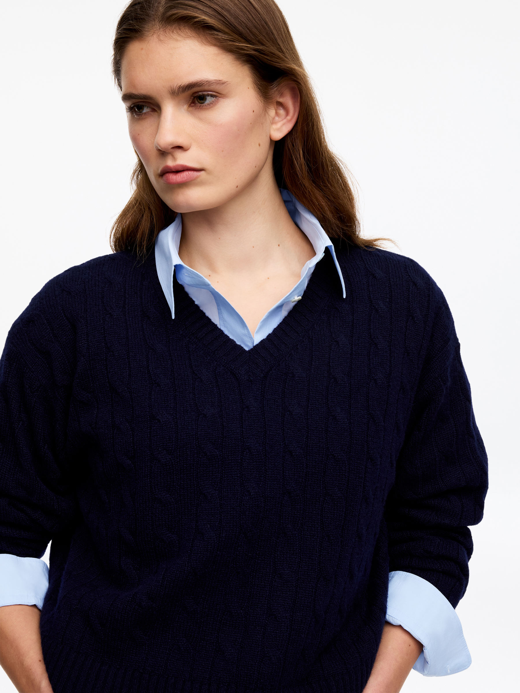 Cotton Shirt - Light Blue - Regular fit - Women - StillMedia/Lookbook - 5