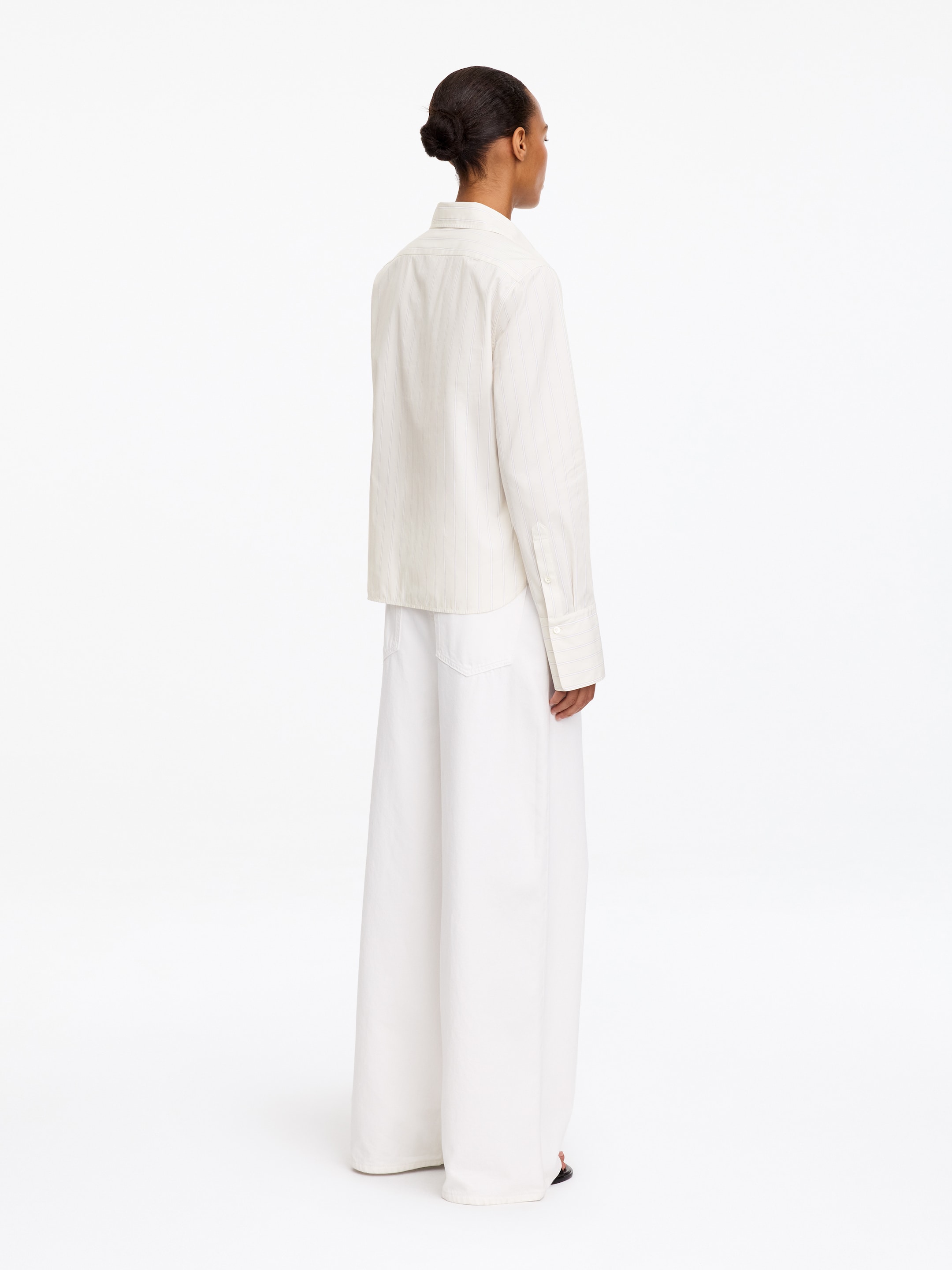 Smokinghemd aus Baumwolle - Cremeweiß - Regular Fit - women - StillMedia/Lookbook - 4