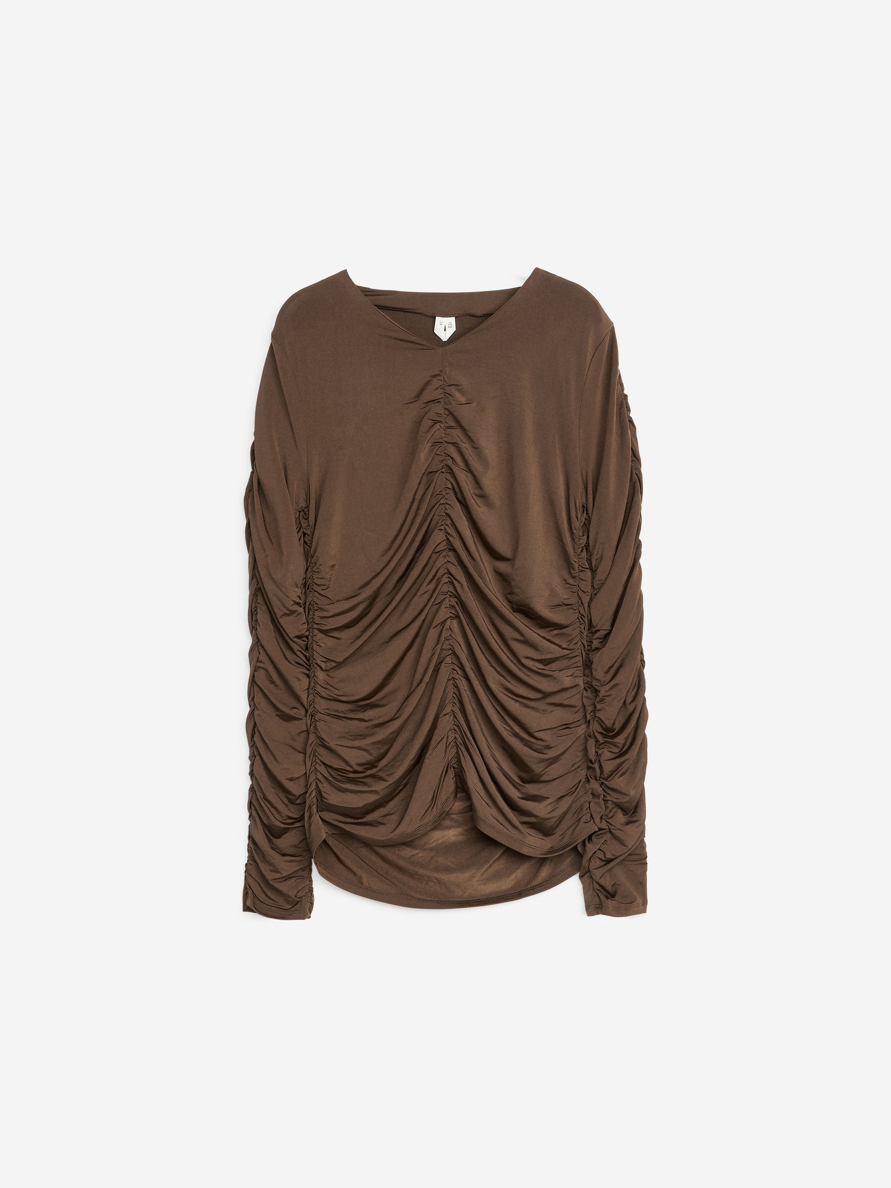 Gerafftes Oberteil - Braun - Slim Fit - Damen - StillMedia/DescriptiveStillLife - 1