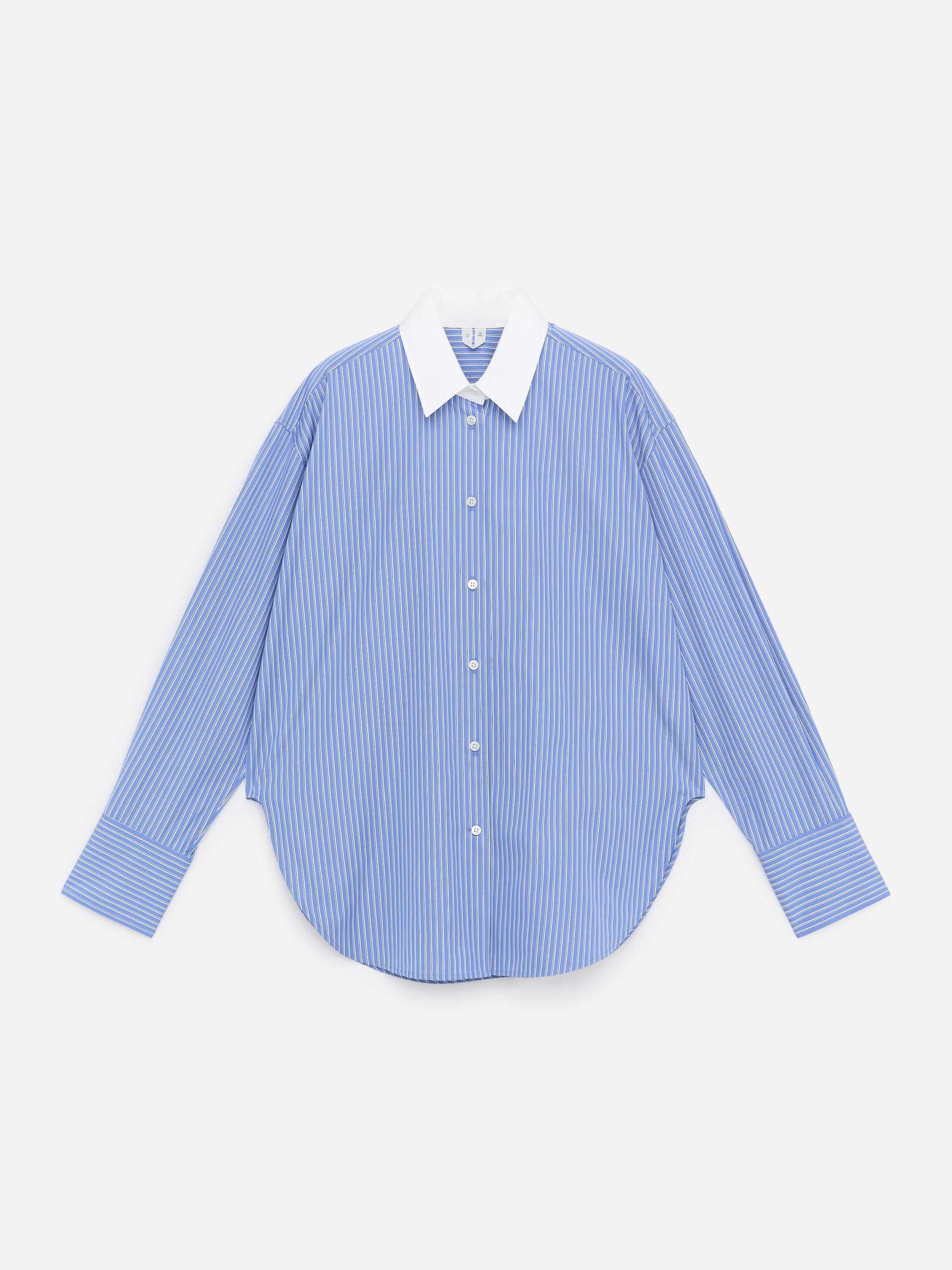 Relaxed-Fit Poplin Shirt - Blue/White - Relaxed fit - Women - StillMedia/DescriptiveStillLife - 1
