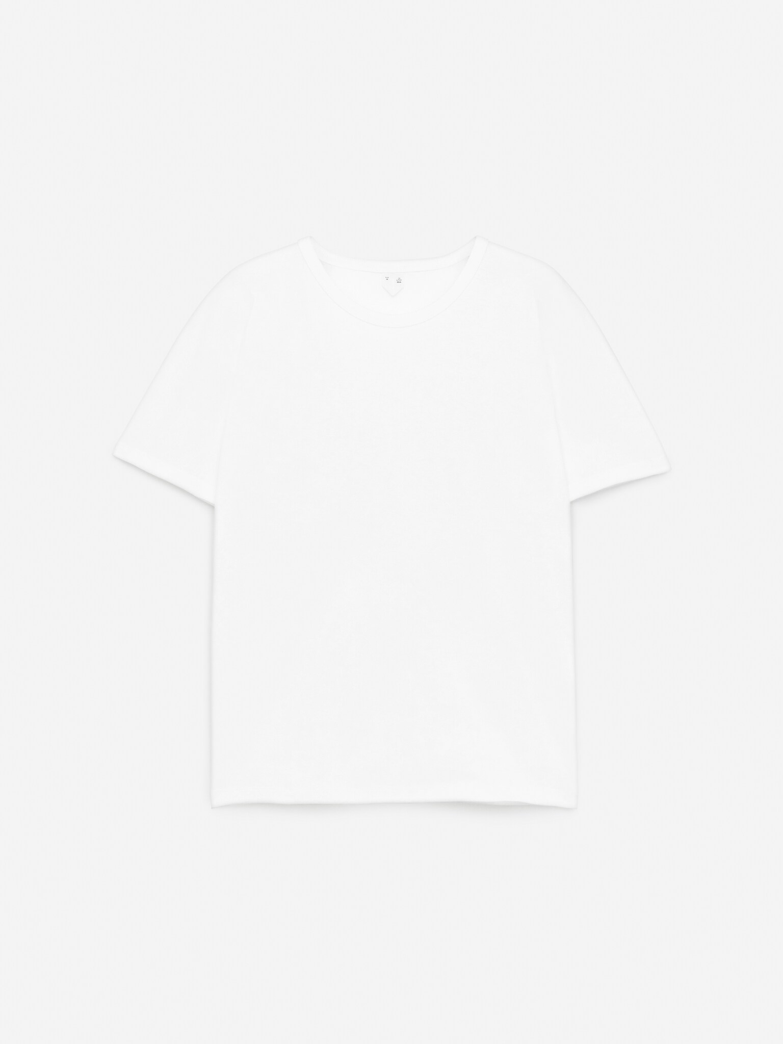 Στενό πλεκτό T-shirt - Λευκό