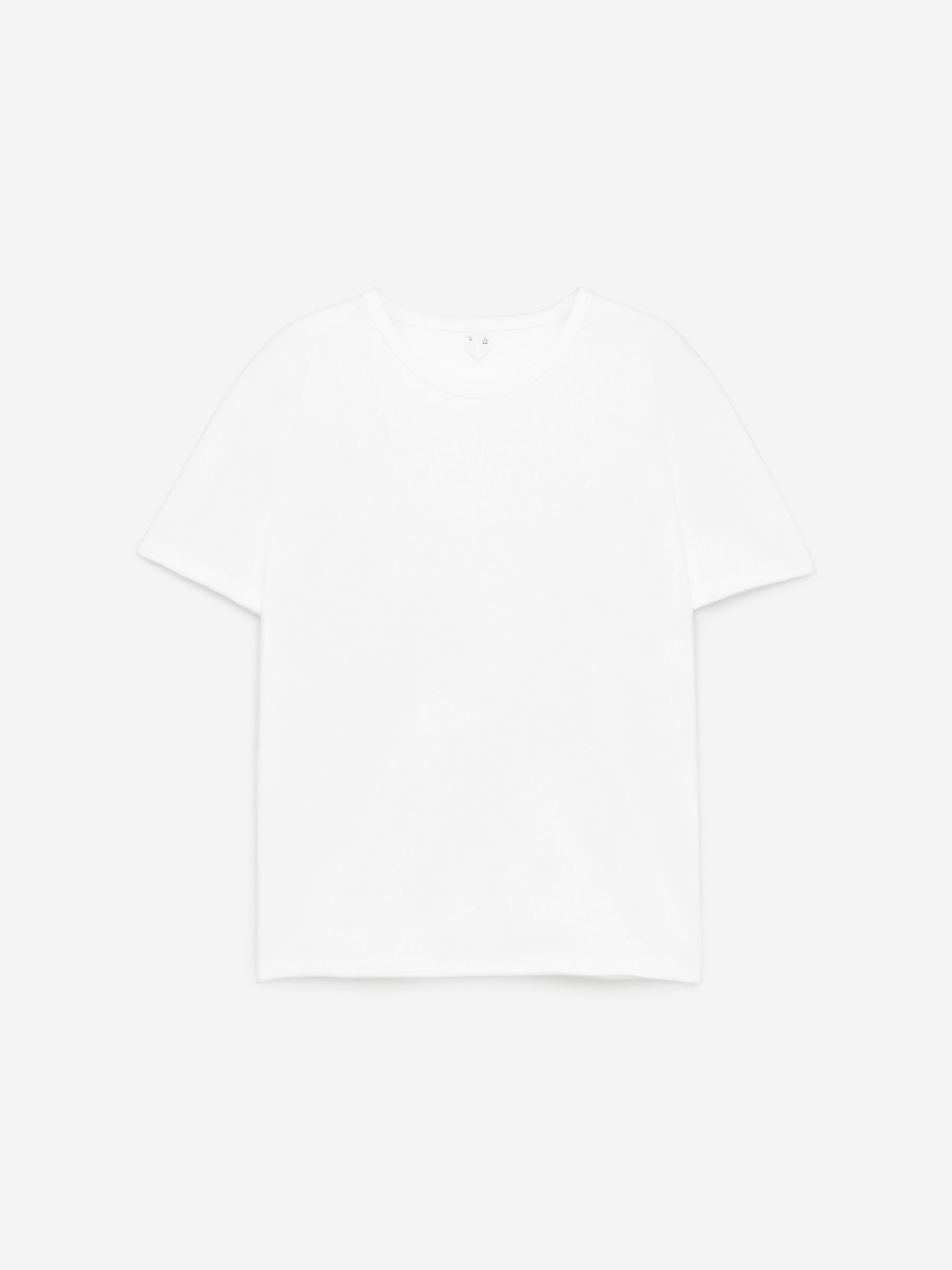 Slim Rib T-Shirt-#FFFFFF-14284