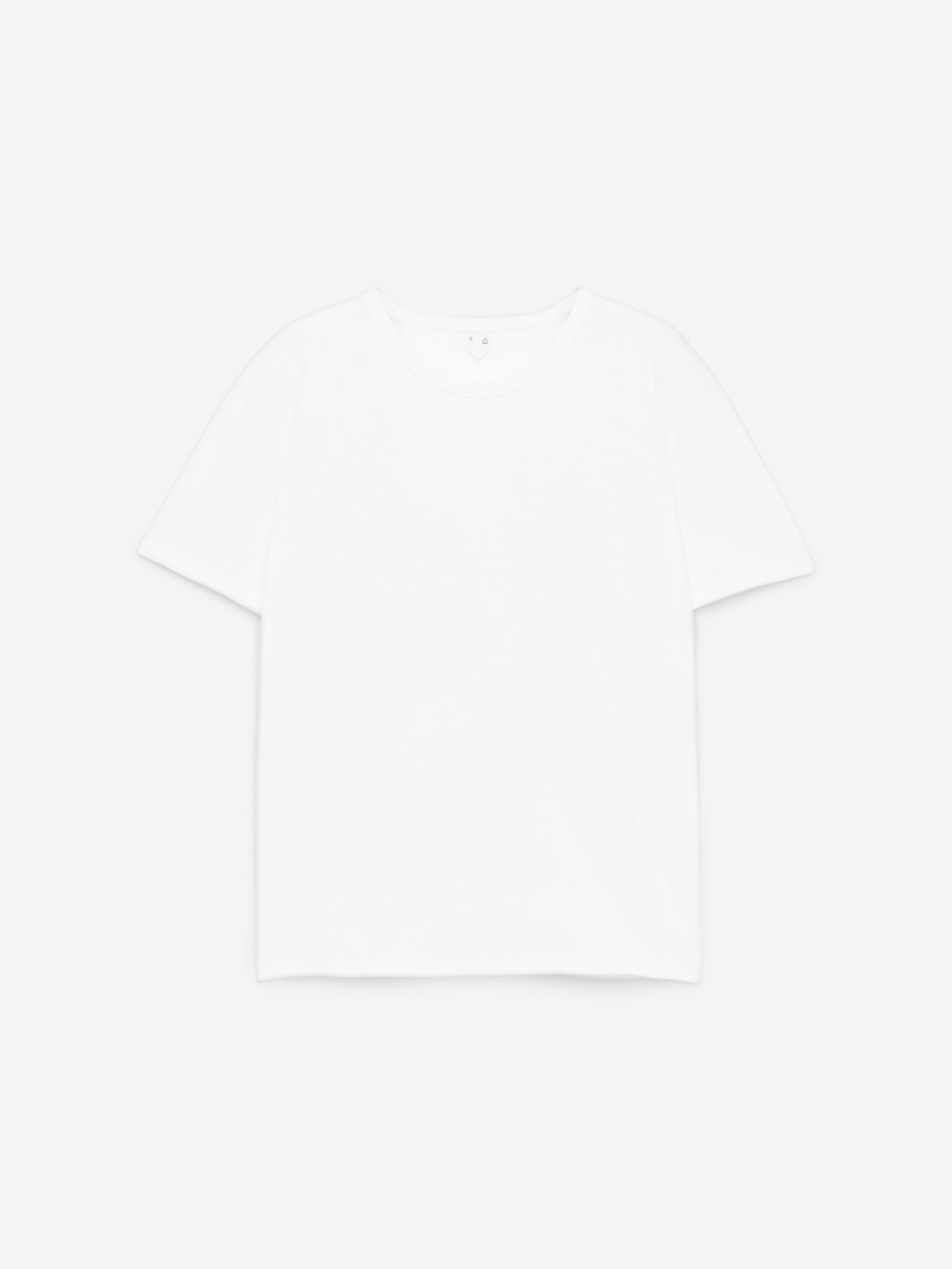 Slim Rib T-Shirt-#FFFFFF-14284