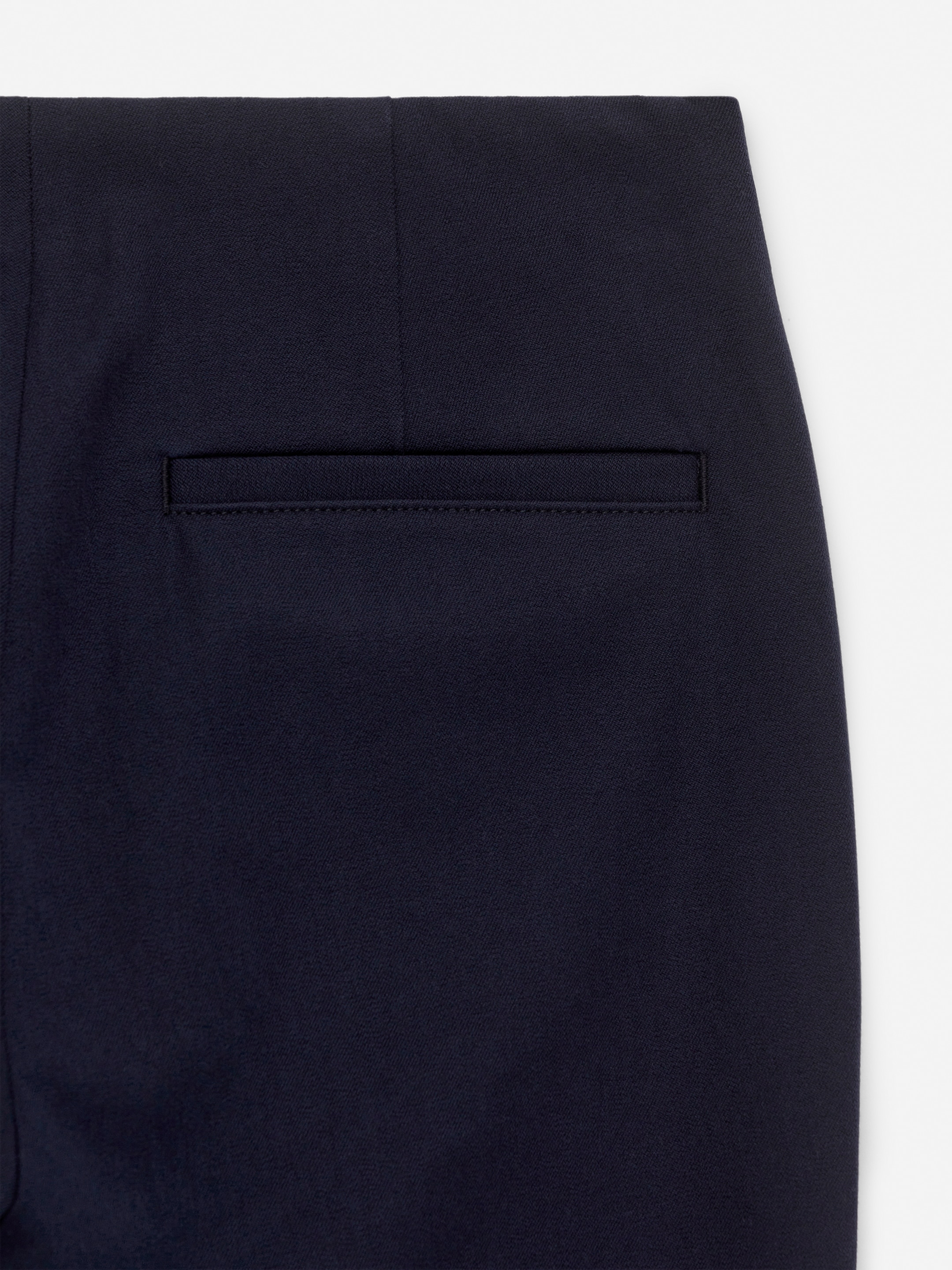 Cropped-Hose mit Falten - Dunkelblau - Slim Fit - Damen - StillMedia/DescriptiveDetail - 1