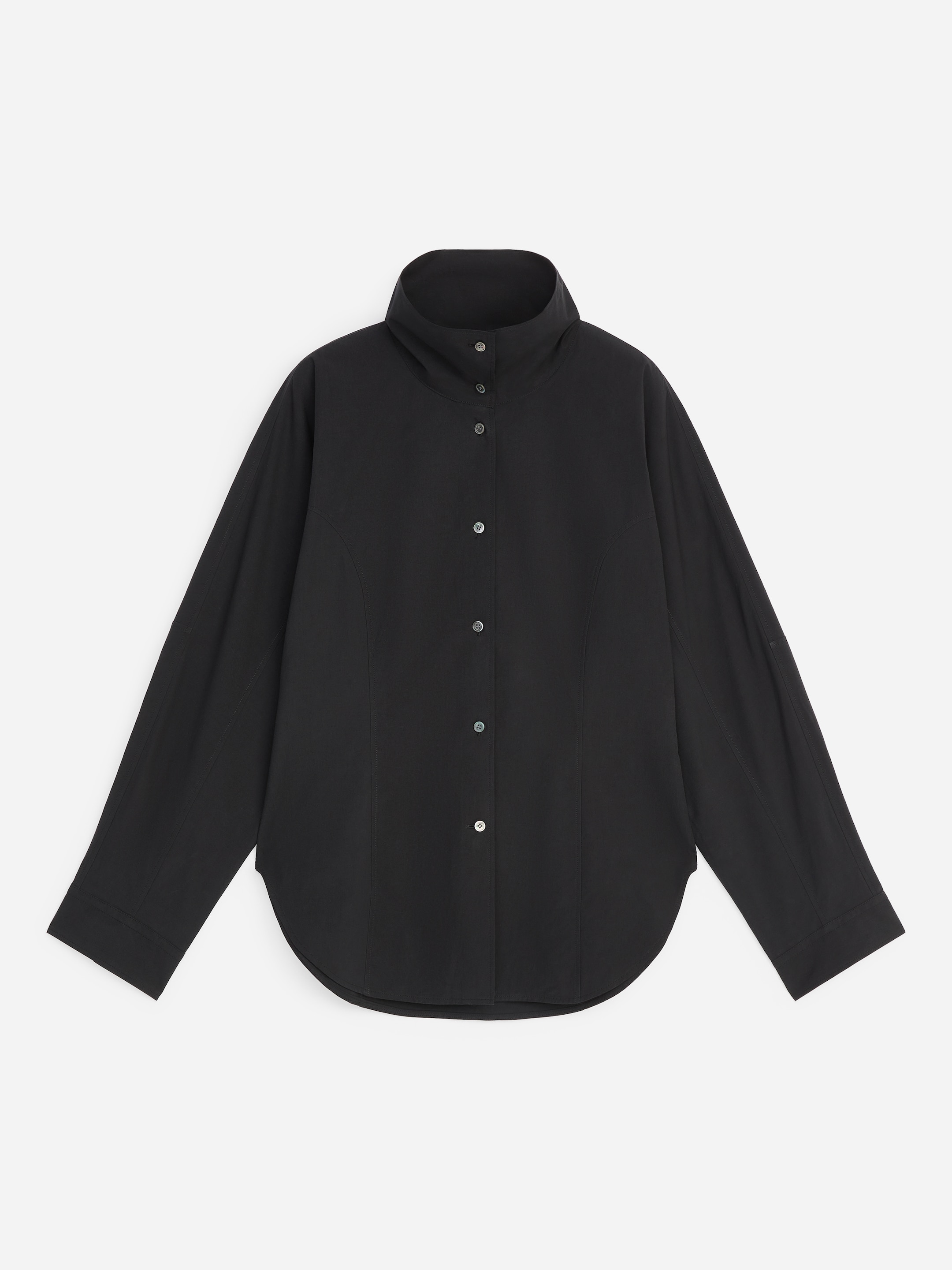 Popeline-Hemd aus Pima-Baumwolle - Schwarz - Regular Fit - women - StillMedia/DescriptiveStillLife - 1