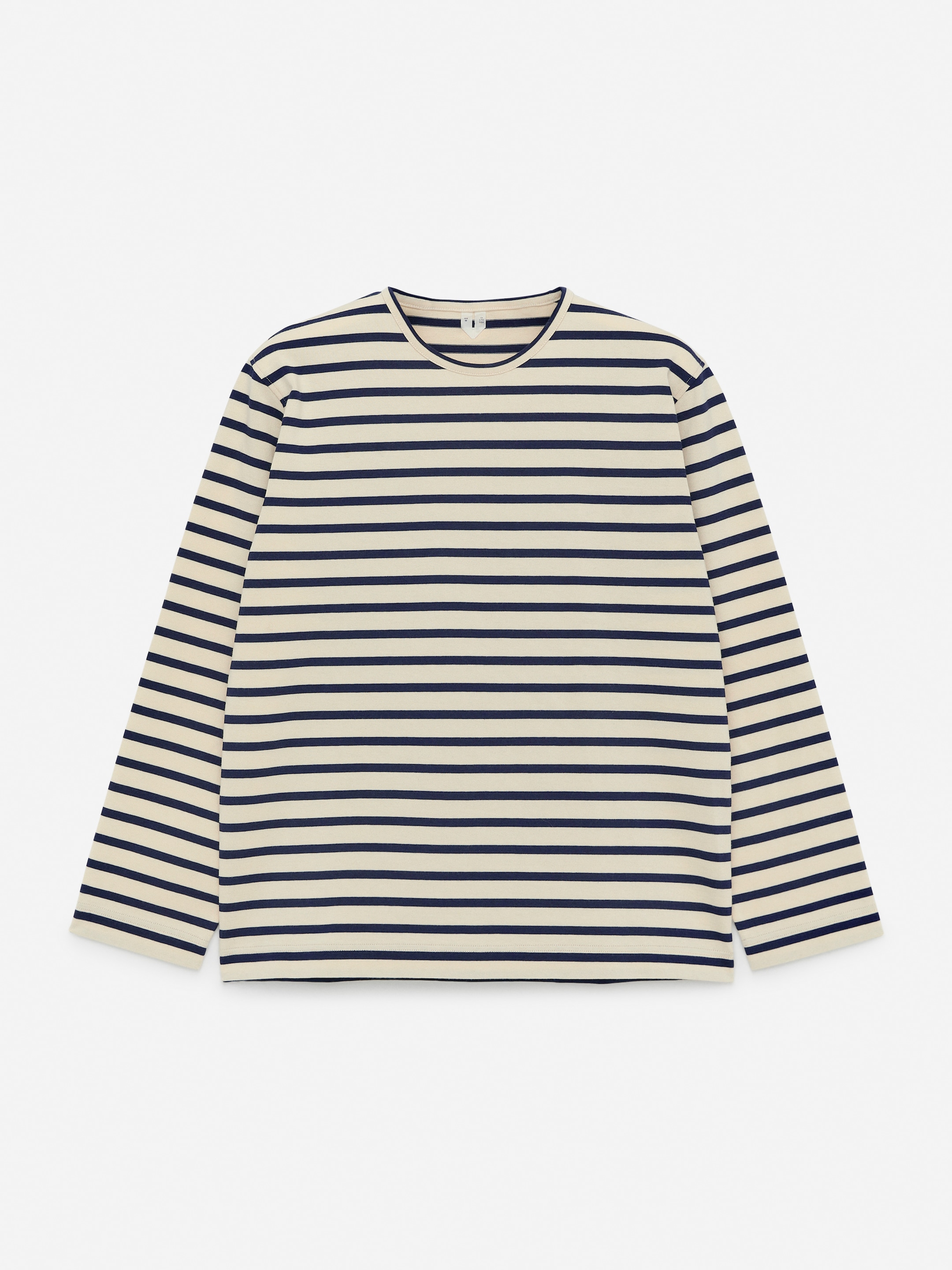 Långärmad t-shirt - Mörkblå/off-white - Regular fit - Men - StillMedia/DescriptiveStillLife - 2