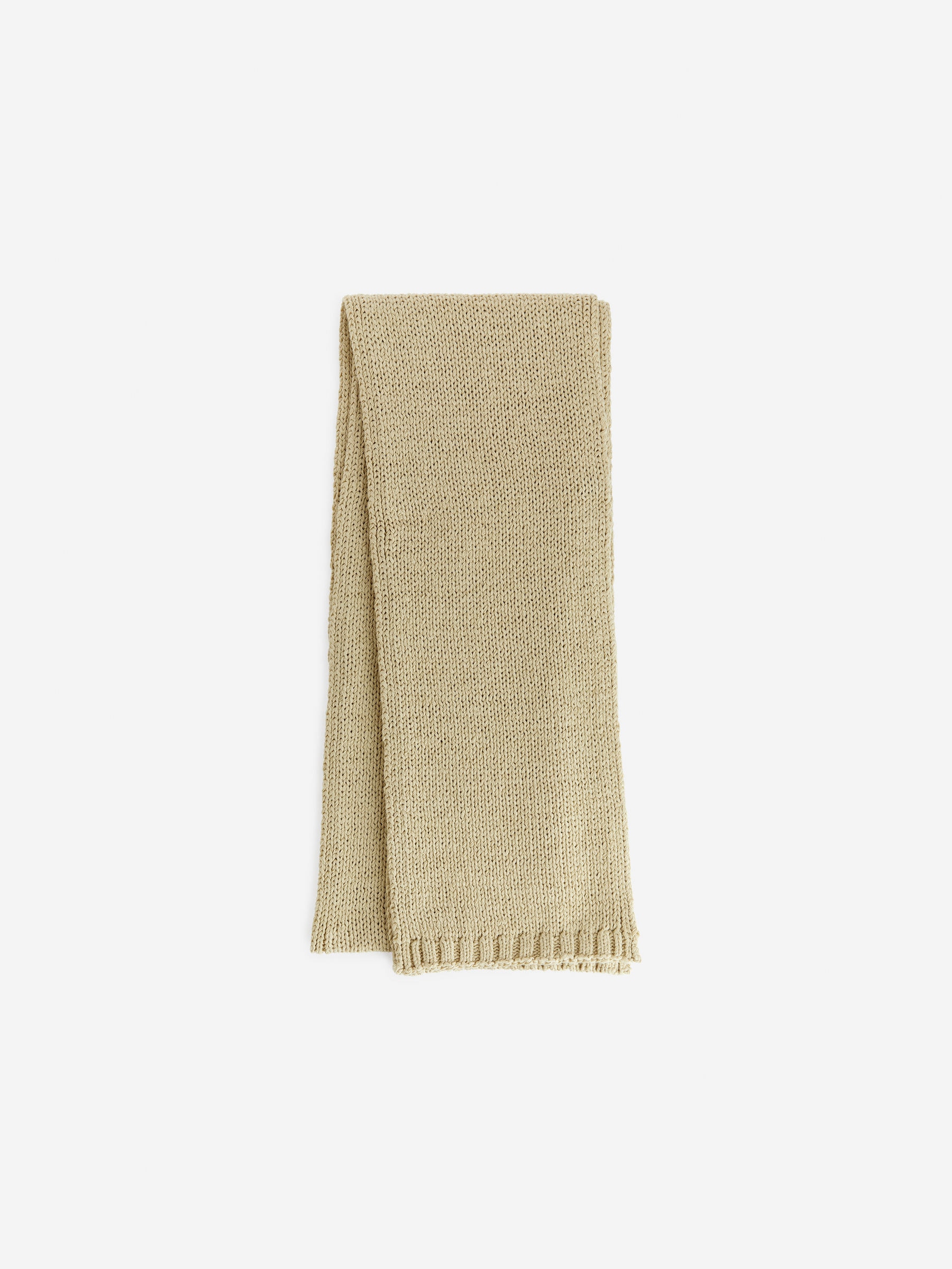 Bufanda en mezcla de algodón-#D3C185-8032