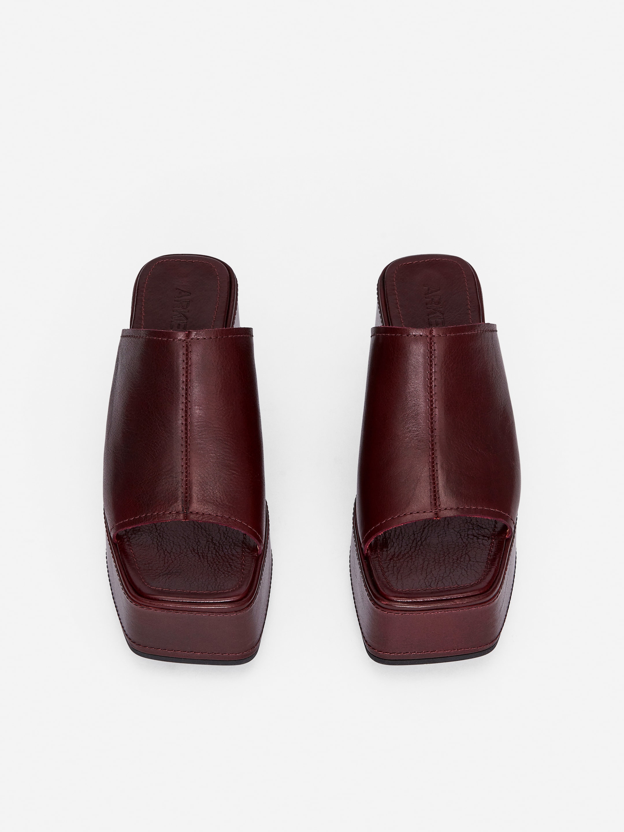 Platform Mules - Burgundy - Women - StillMedia/DescriptiveStillLife - 1