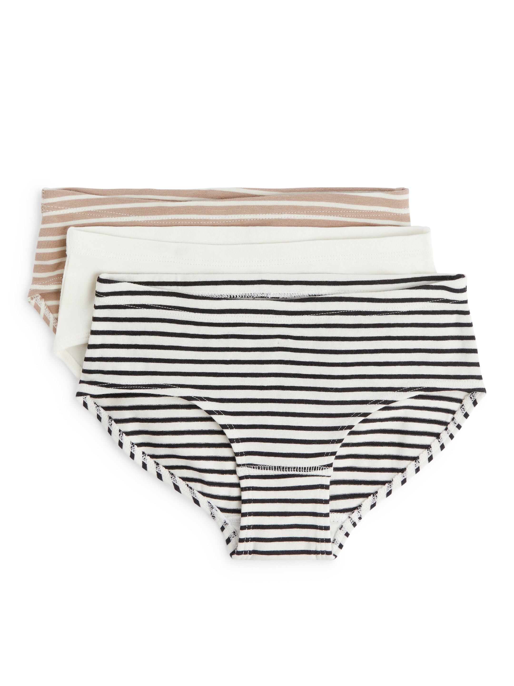 Προβολή μεγαλύτερης εικόνας: Σετ 3 Βαμβακερά Σλιπ από Ζέρσεϊ - Off White/Multicolour - Kids | H&M GR 1