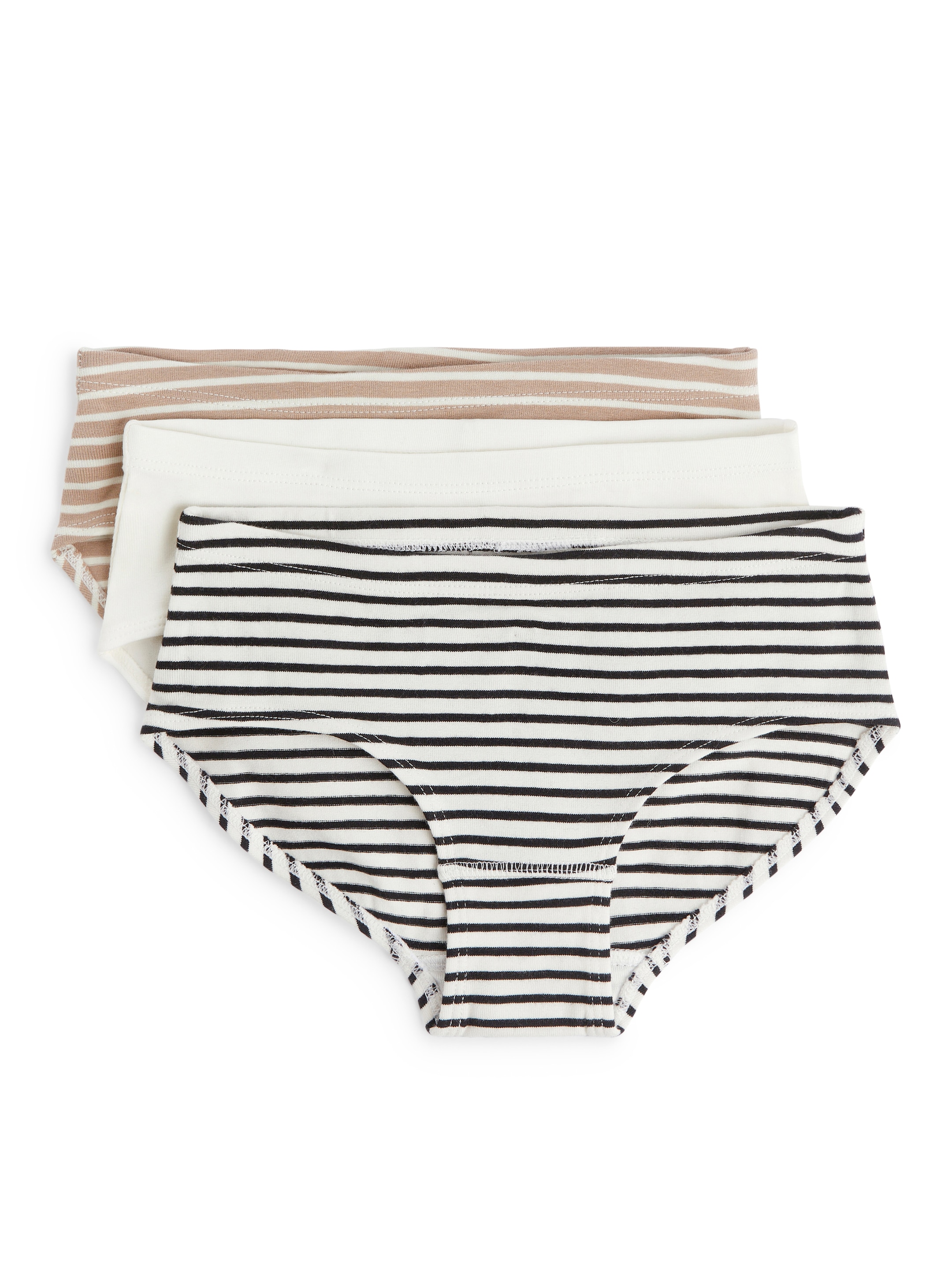 Slips aus Baumwolljersey, 3er-Set - Cremeweiß/mehrfarbig - Regular Fit - Kinder - StillMedia/DescriptiveStillLife - 1