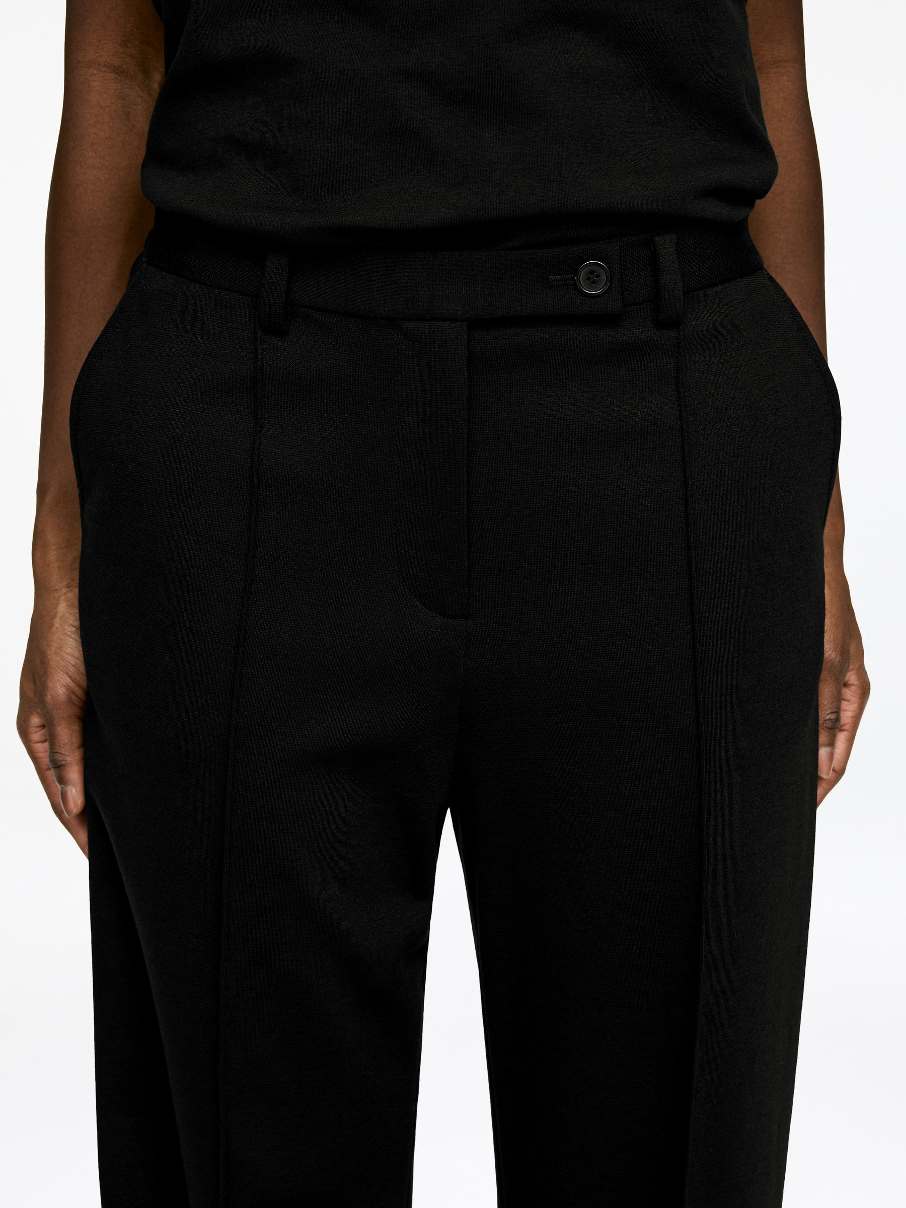 Pintuck Trousers - Black - Regular fit - Women - StillMedia/Lookbook - 6