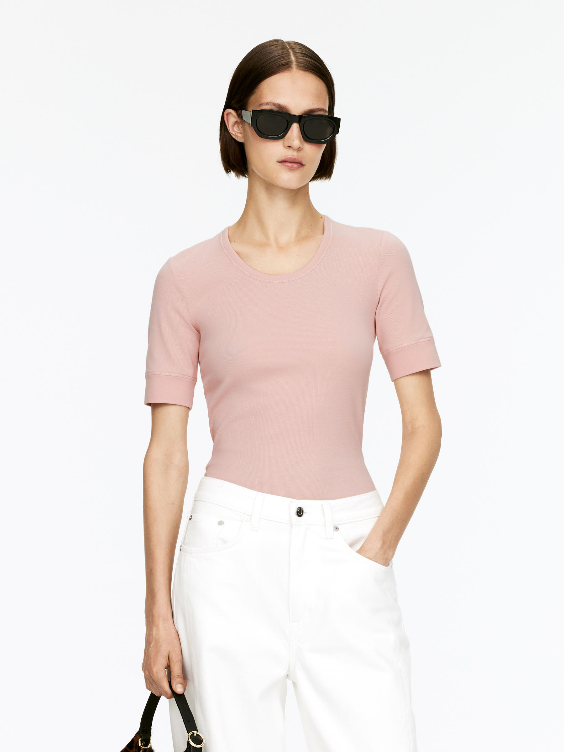 Ribbed T-Shirt-#CDB8B1-16386