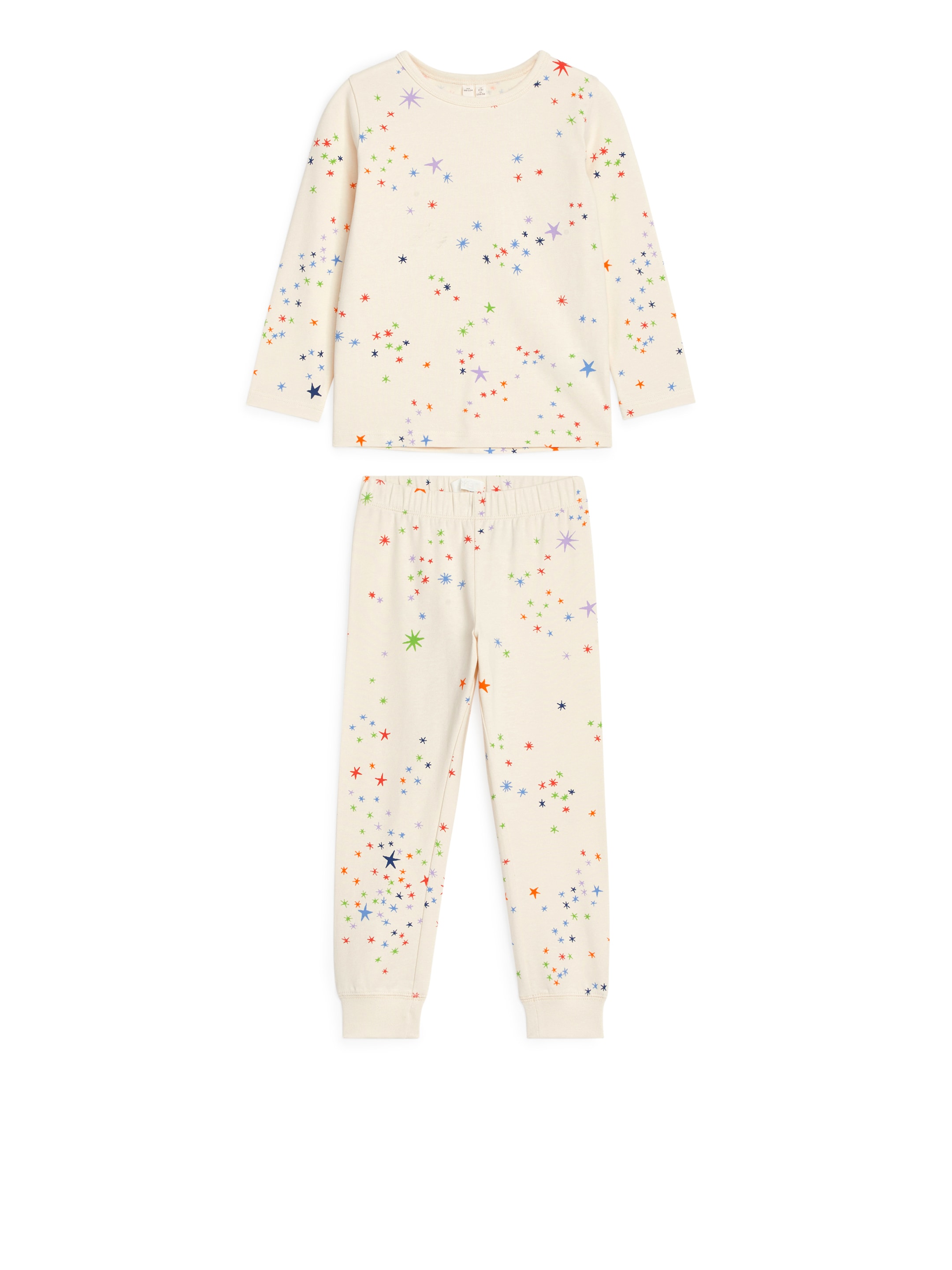 Visa större bild: Trikåpyjamas - Off-white/stjärnor - BARN | H&M FI 1