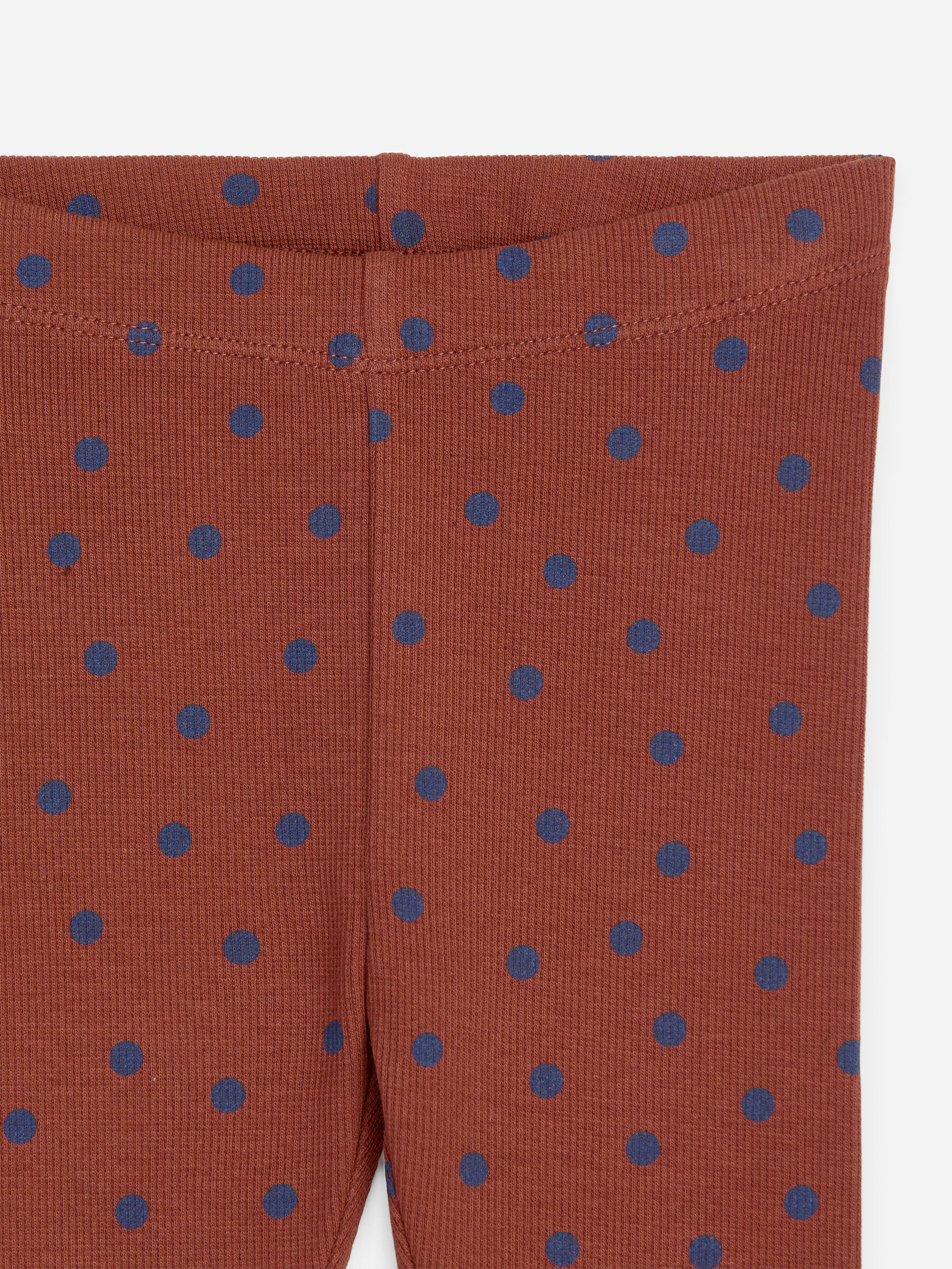 Legginsy w prążki - Rdzawy/niebieskie groszki - Wąski fason - Children - StillMedia/DescriptiveDetail - 1
