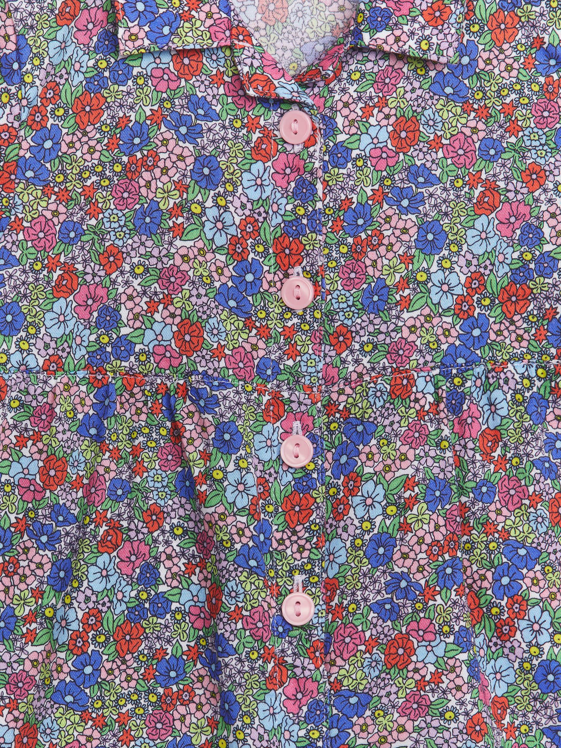 Kurzer Baumwoll-Jumpsuit - Mehrfarbig/Blumen - Loose Fit - Kinder - StillMedia/DescriptiveDetail - 2