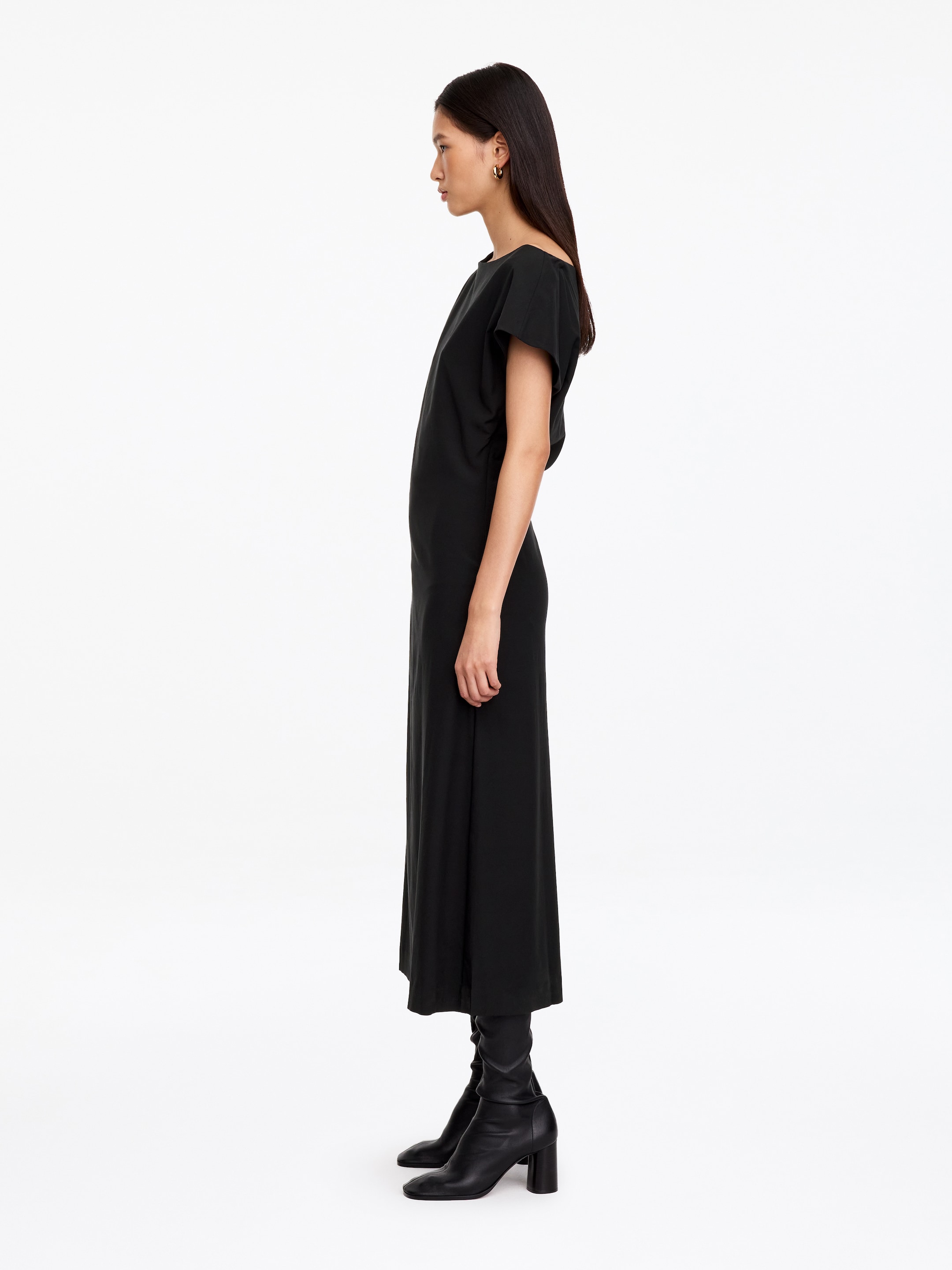 Off-Shoulder Midi Dress - Black - Regular fit - women - StillMedia/Lookbook - 4