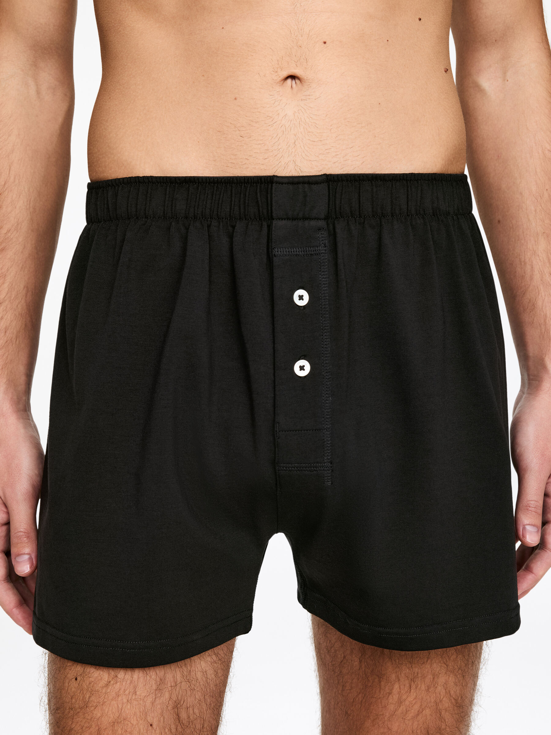 Jersey Boxers, Set of 2 - Black - Regular fit - Men - StillMedia/Lookbook - 14