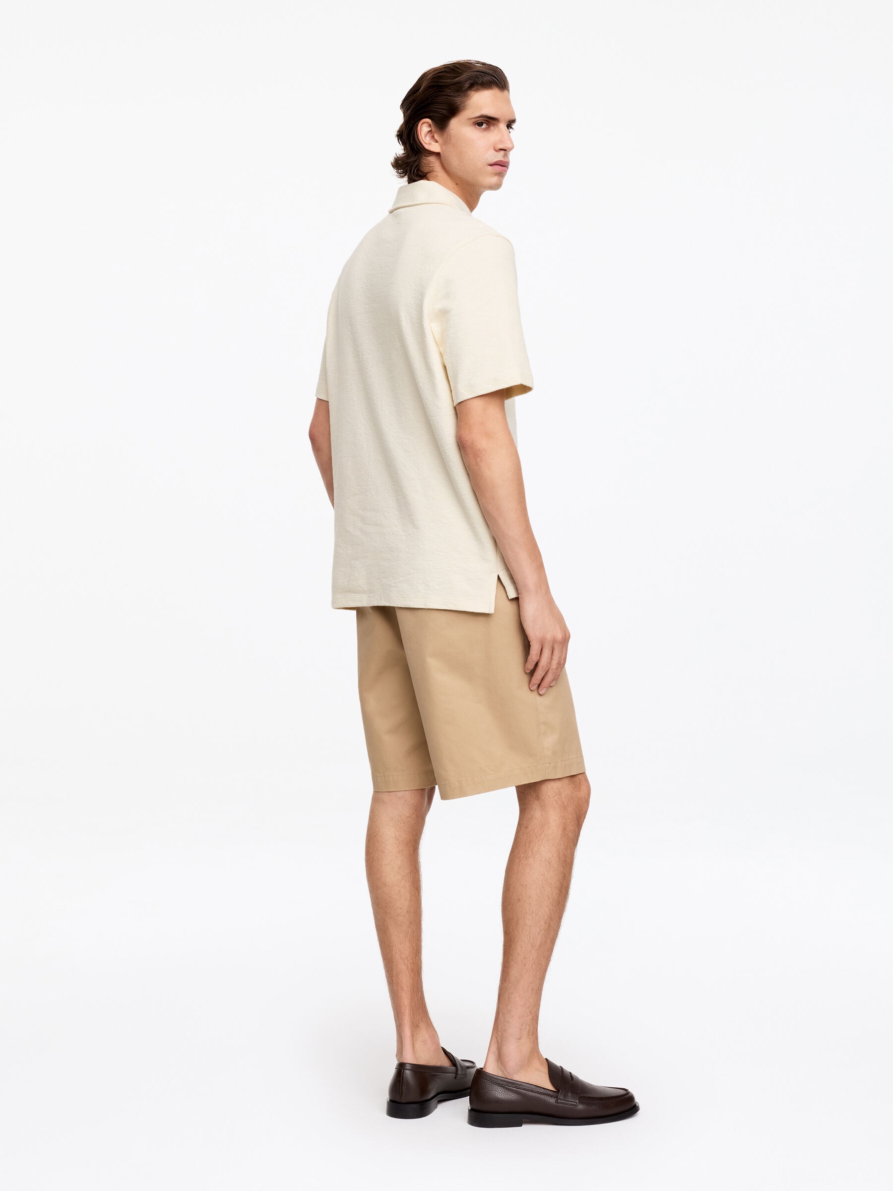 Kurzärmliges Polohemd - Cremeweiß - Regular Fit - Men - StillMedia/Lookbook - 8