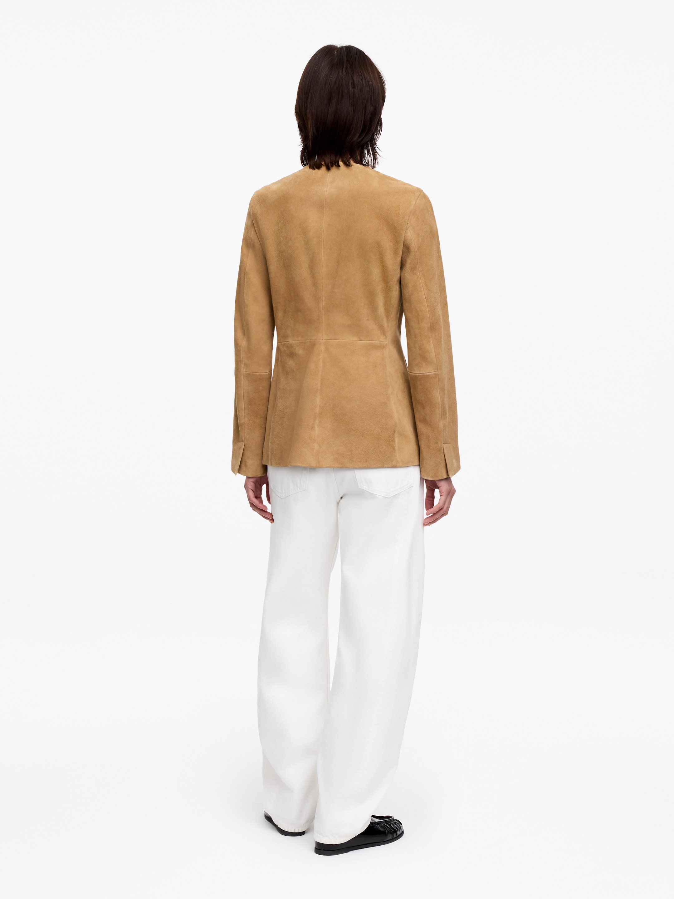 Giacca in pelle scamosciata - Beige - Regular fit - Women - StillMedia/Lookbook - 11