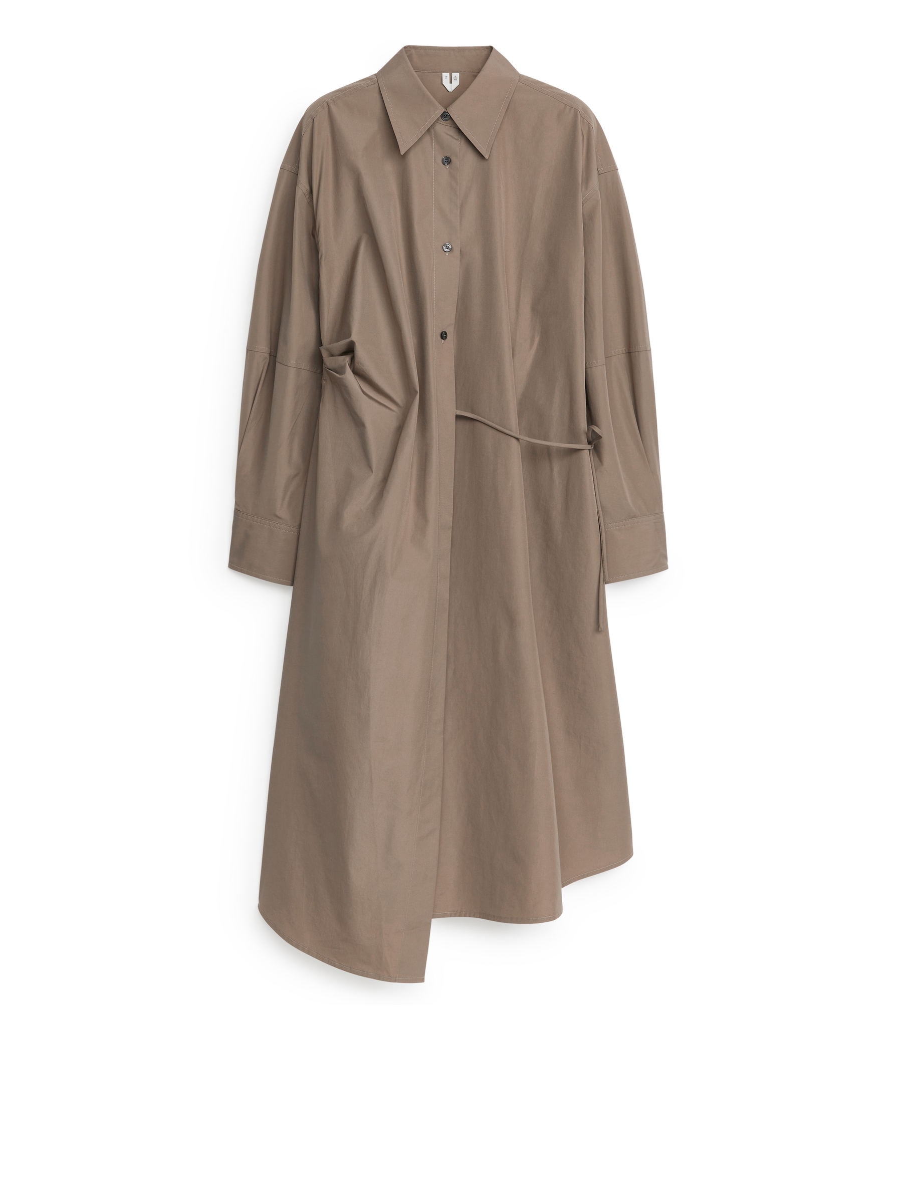 Wickel-Hemdblusenkleid - Taupe - Regular Fit - Damen - StillMedia/DescriptiveStillLife - 1