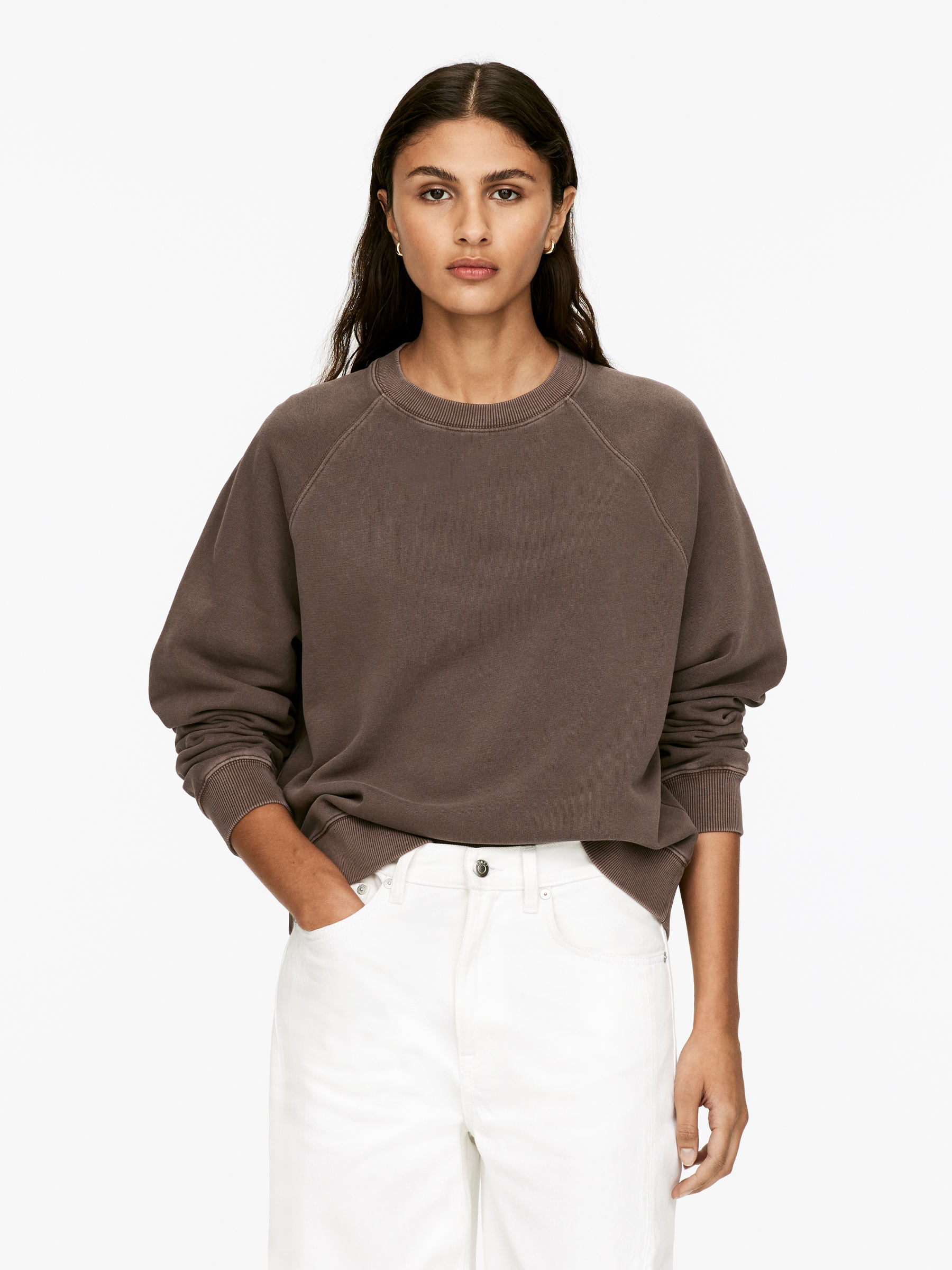 Terry Sweatshirt-#3C3533-16671