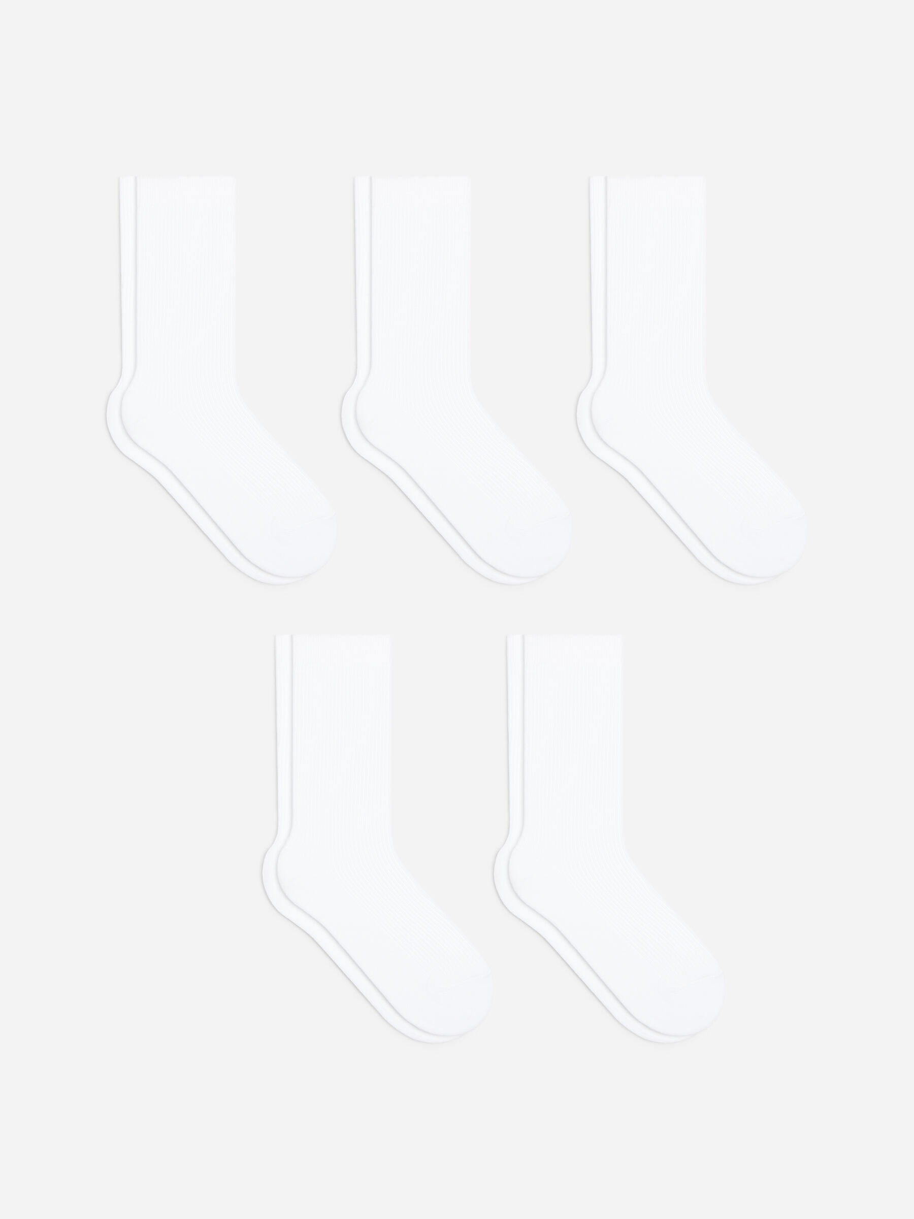Lot de 3 paires de chaussettes côtelées en coton - Blanc - Femme - StillMedia/DescriptiveStillLife - 6