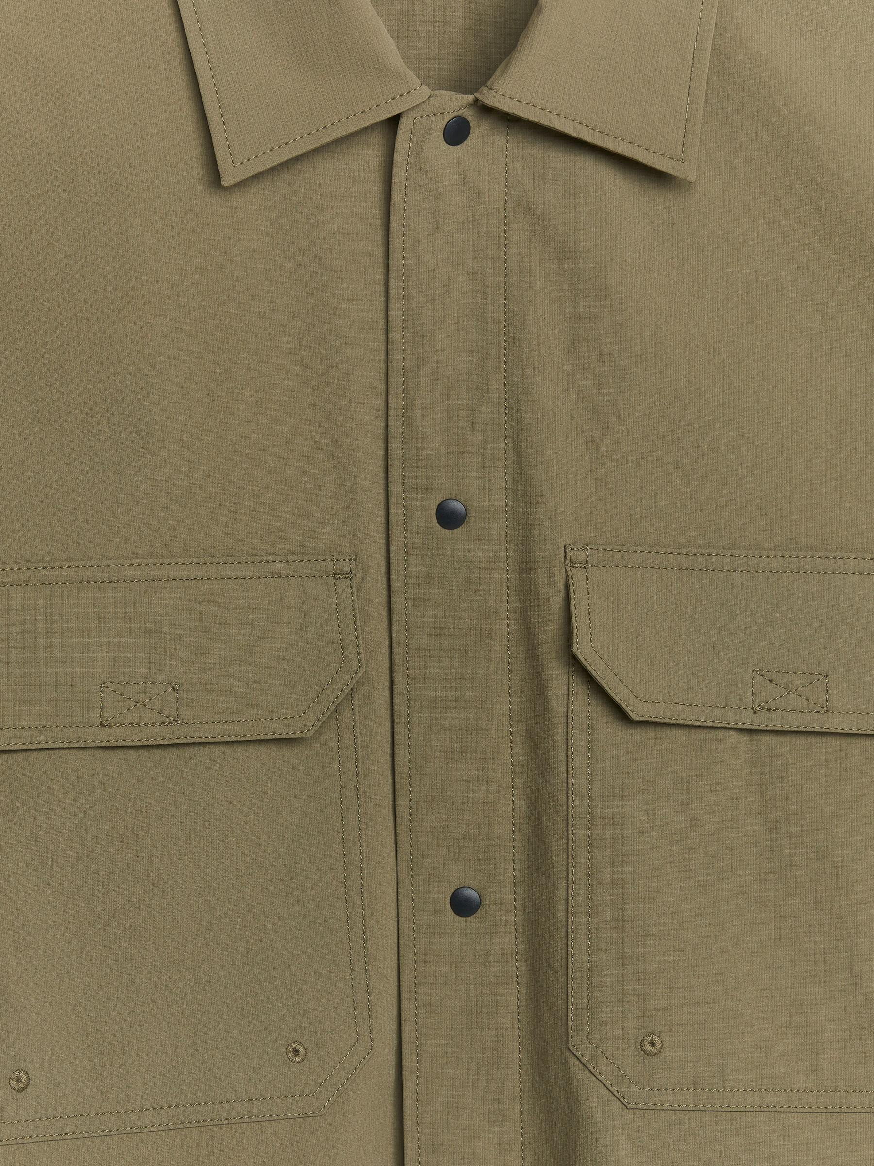 Cargoskjorta med kort ärm - Khakigrön - Regular fit - Men - StillMedia/DescriptiveDetail - 1